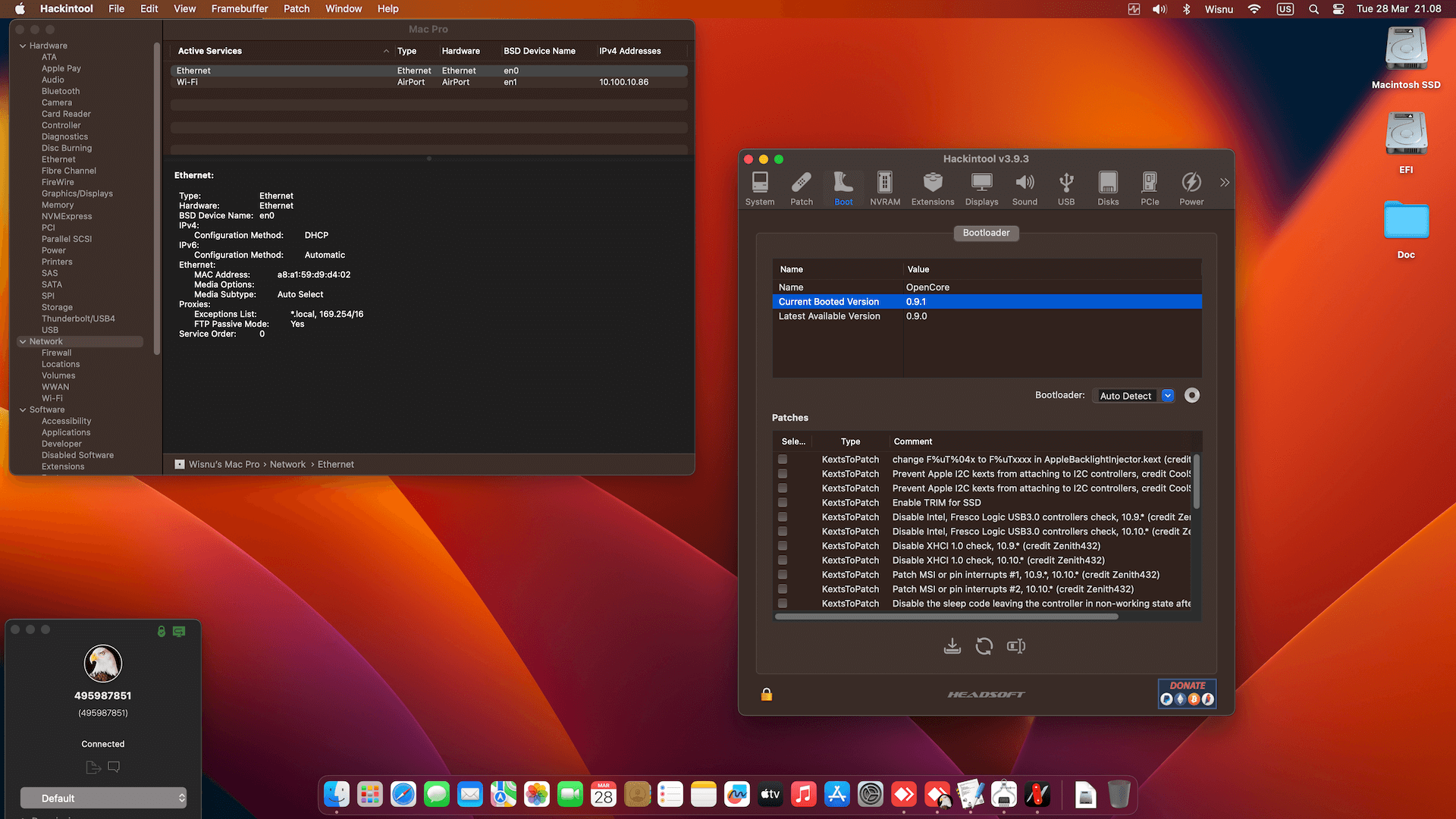 Asrock DeskMeet B660 Series + Intel Core i9 13900K + Power Color RX 6600   OpenCore 8
