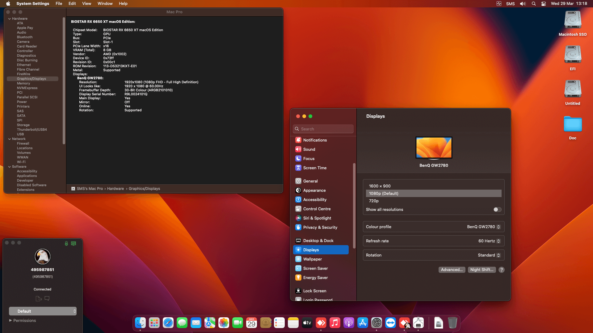 Asus Prime B660 Plus D4 + Intel Core i5 12600K + Biostar RX 6650 XT   OpenCore 5