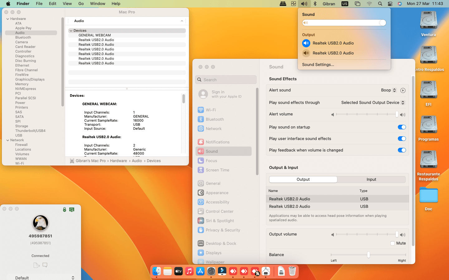 Asus ROG Strix Z690 A Gaming Wifi D4 + Intel Core i7 12700K + Peladn RX 580 2048SP   OpenCore 5