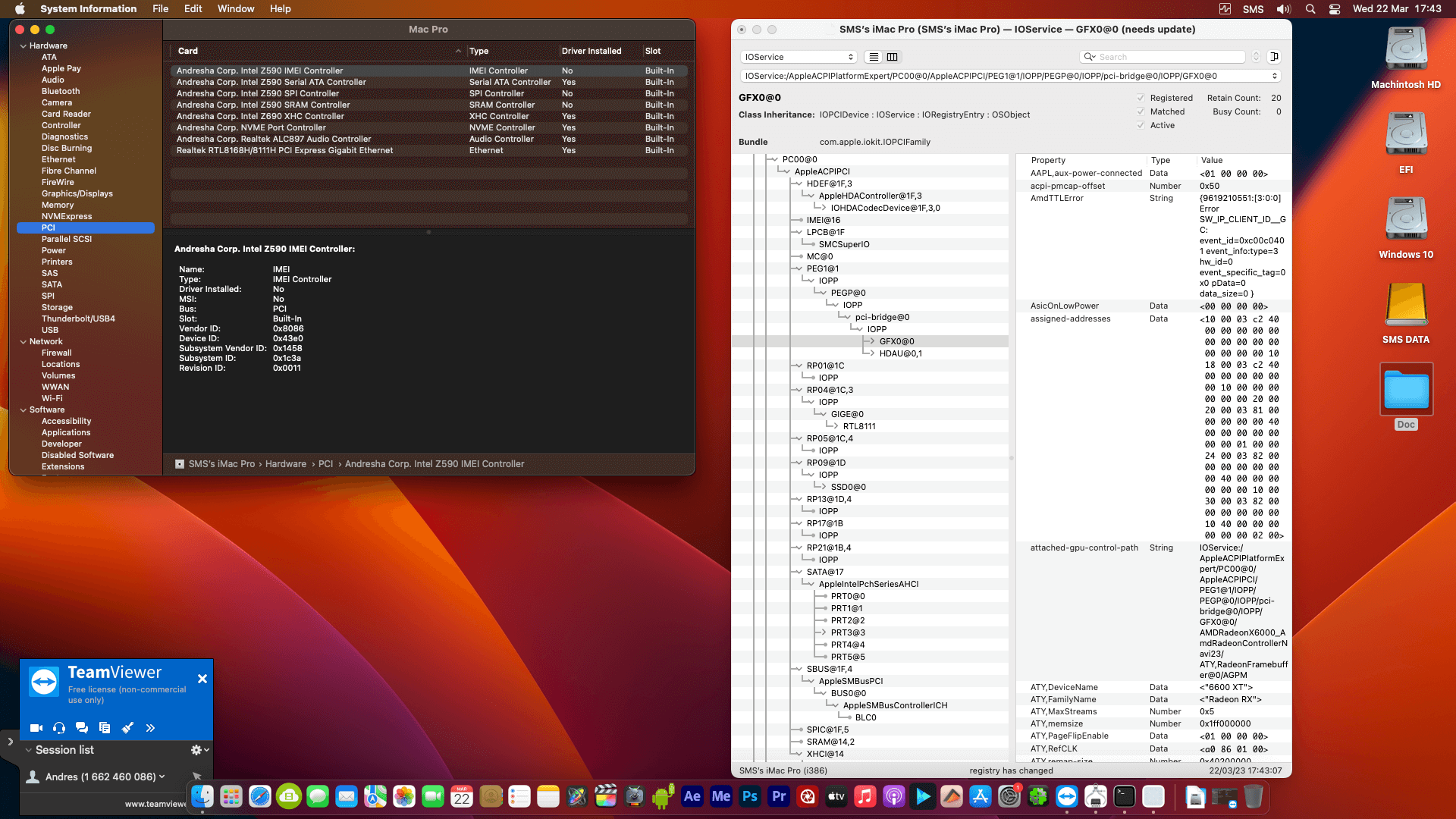 Gigabyte Z590 D + Intel Core i7 10700K + Power Color RX 6600 XT   OpenCore 9