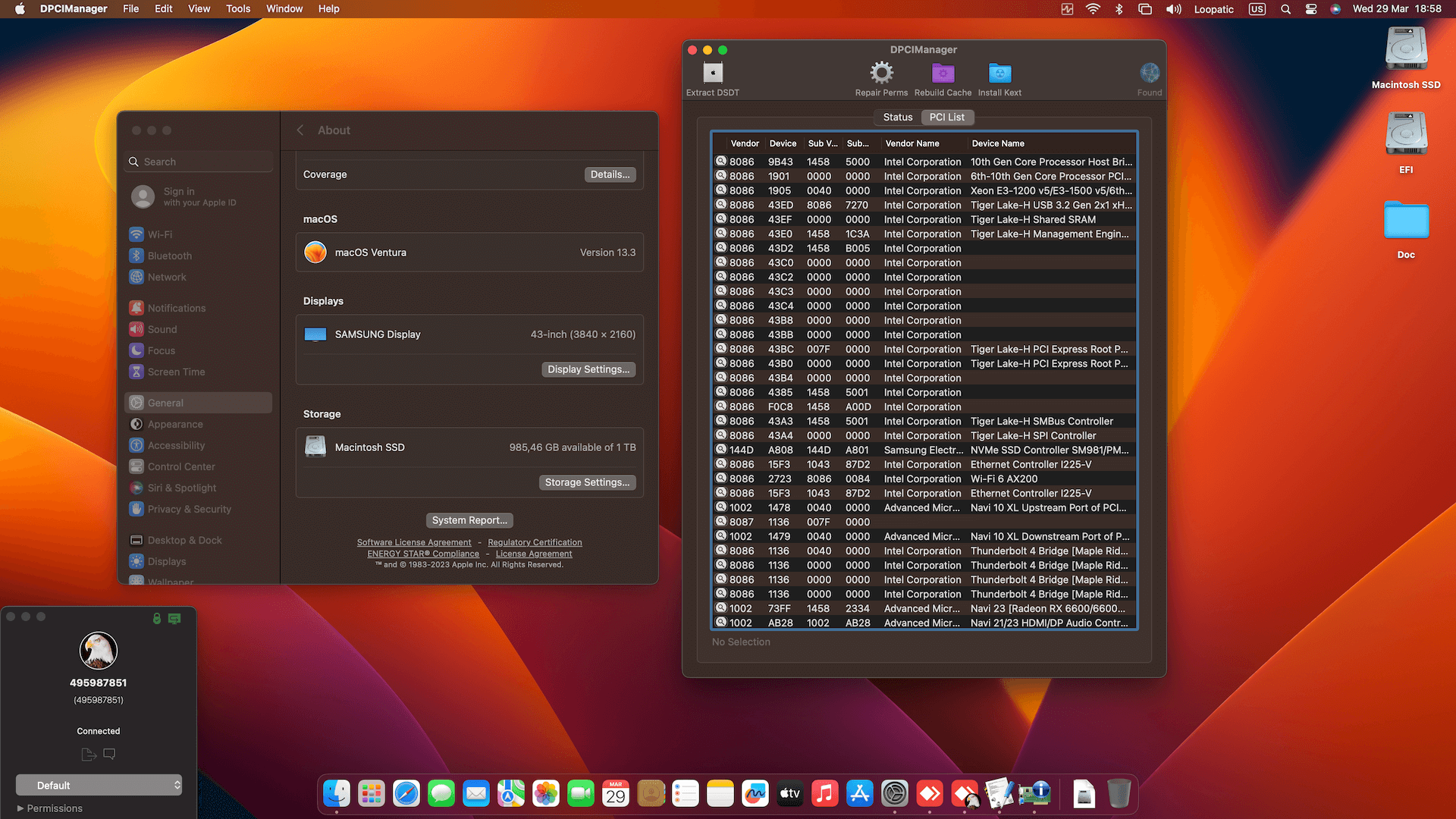 Gigabyte Z590 Vision D + Intel Core i7 10700K + Gigabyte RX 6600   OpenCore 2