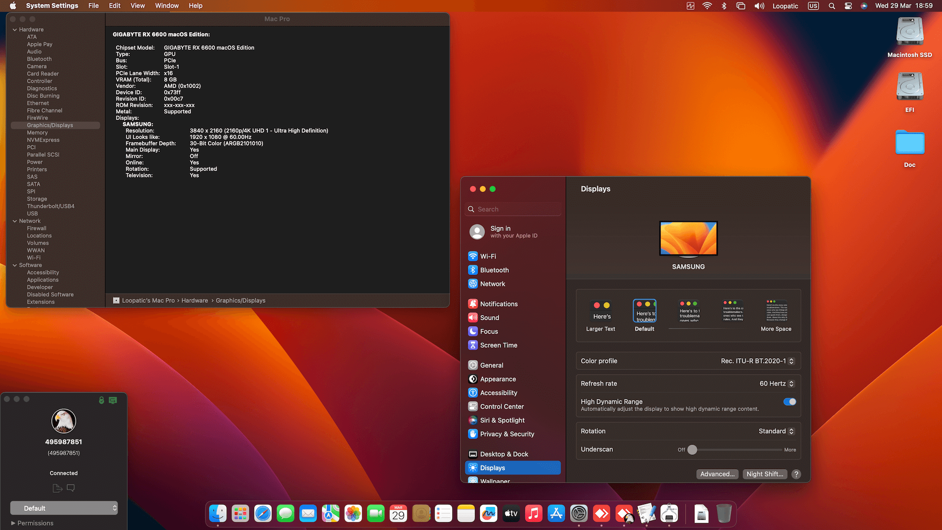 Gigabyte Z590 Vision D + Intel Core i7 10700K + Gigabyte RX 6600   OpenCore 5