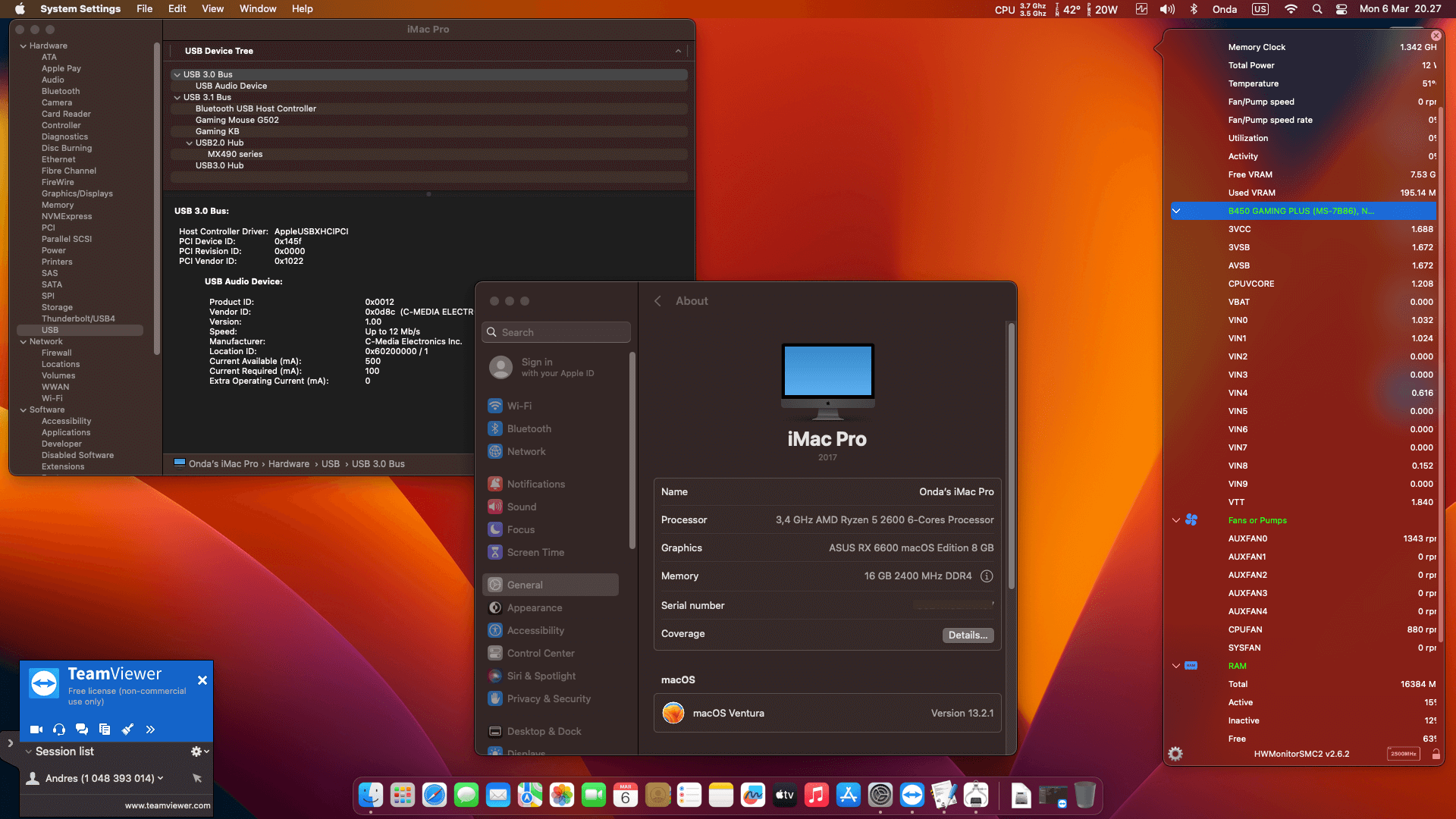 MSI B450 Gaming Plus + AMD Ryzen 5 2600 + Asus RX 6600   OpenCore 3