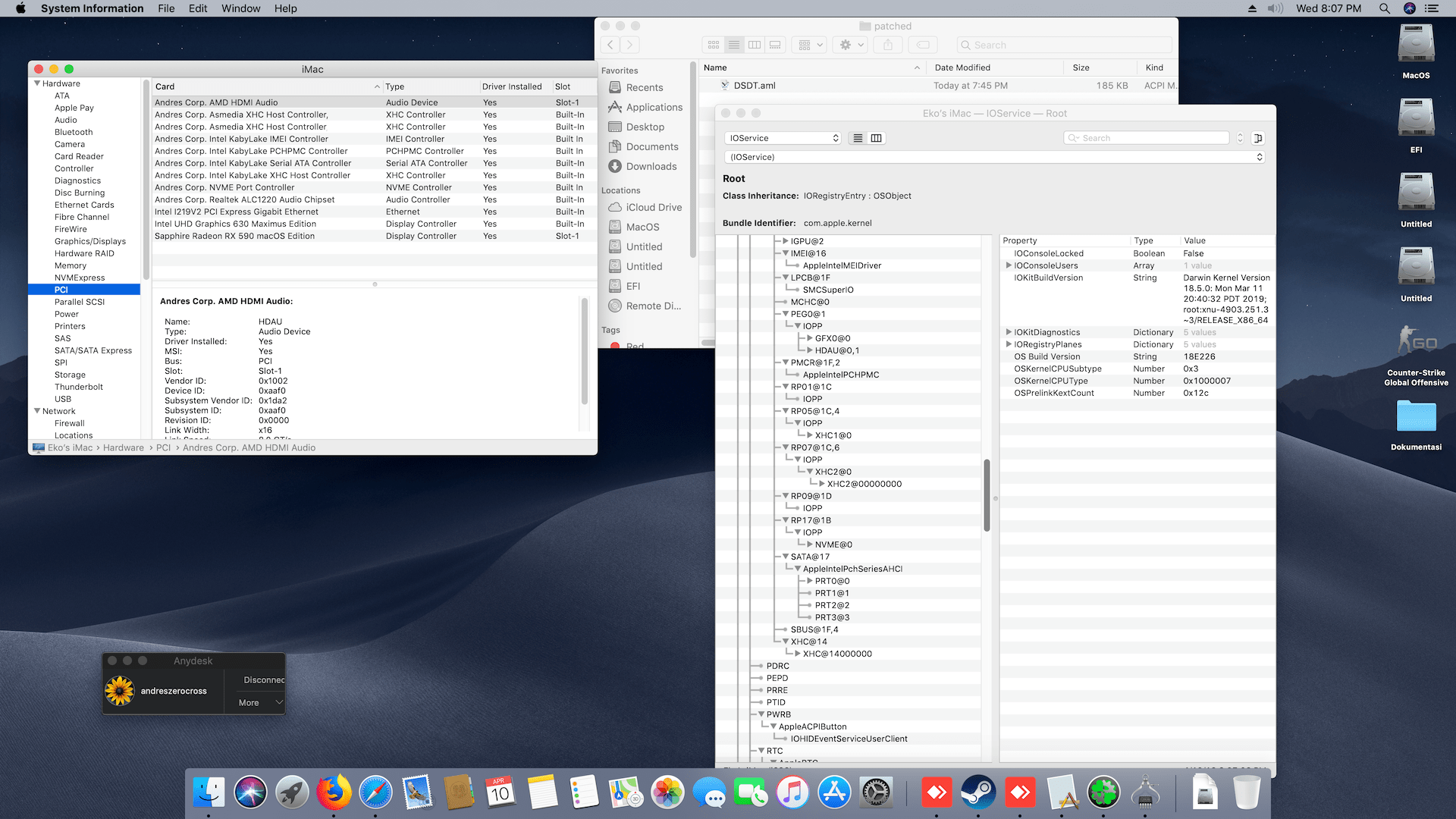 Asus Maximus IX Hero + Intel Core i7 7700K + Sapphire RX590 8