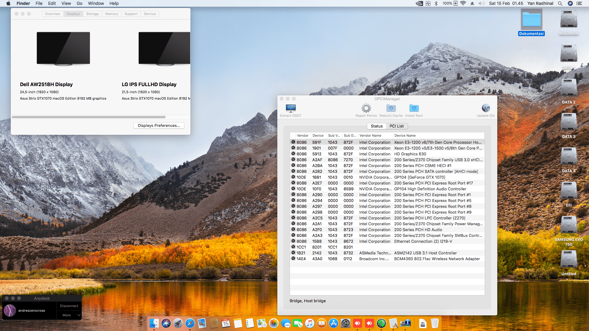 Asus ROG Strix Z270 F Gaming + Intel Core i7 7700K + Asus ROG Strix GTX 1070 2