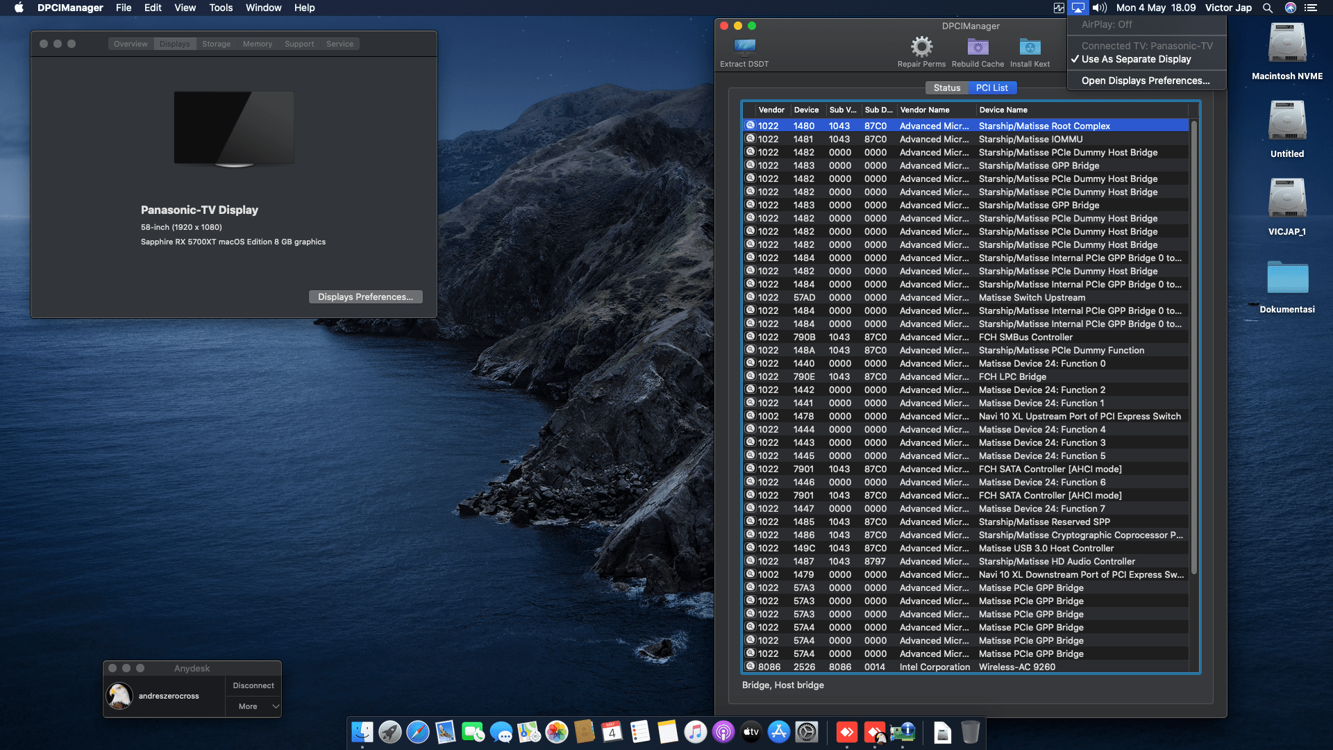 Asus TUF Gaming X570 Plus (Wi Fi) + AMD Ryzen 7 3800X + Sapphire 5700XT 2