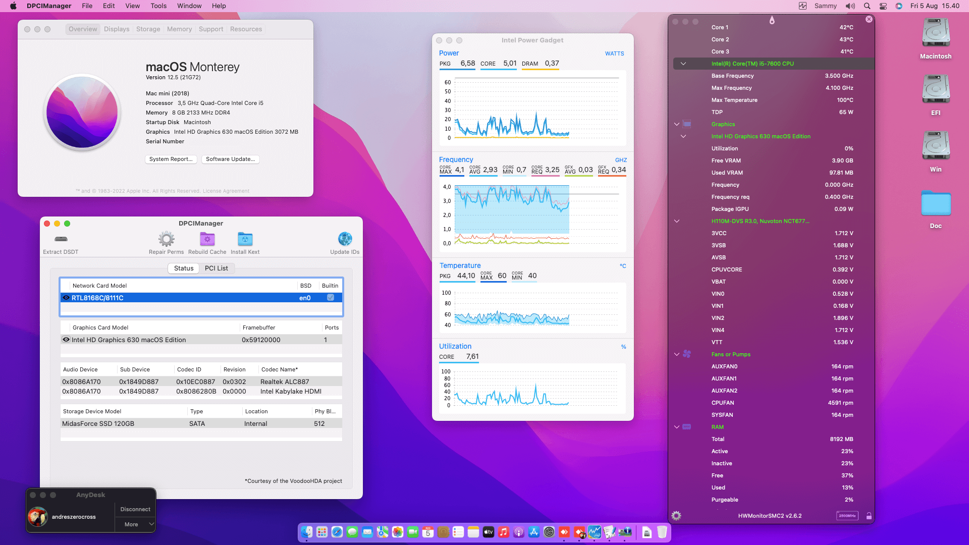 Asrock H110M DVS R3.0 + Intel Core i5 7600   OpenCore 1