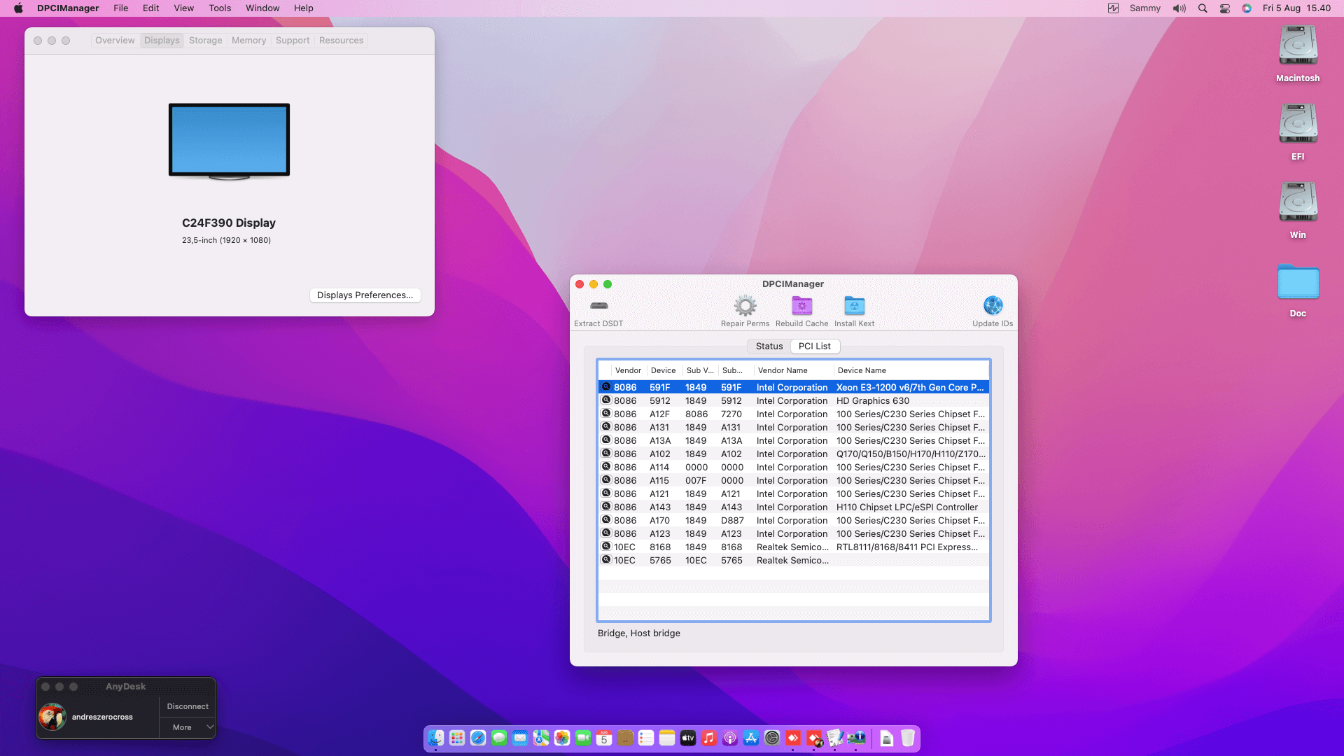 Asrock H110M DVS R3.0 + Intel Core i5 7600   OpenCore 2