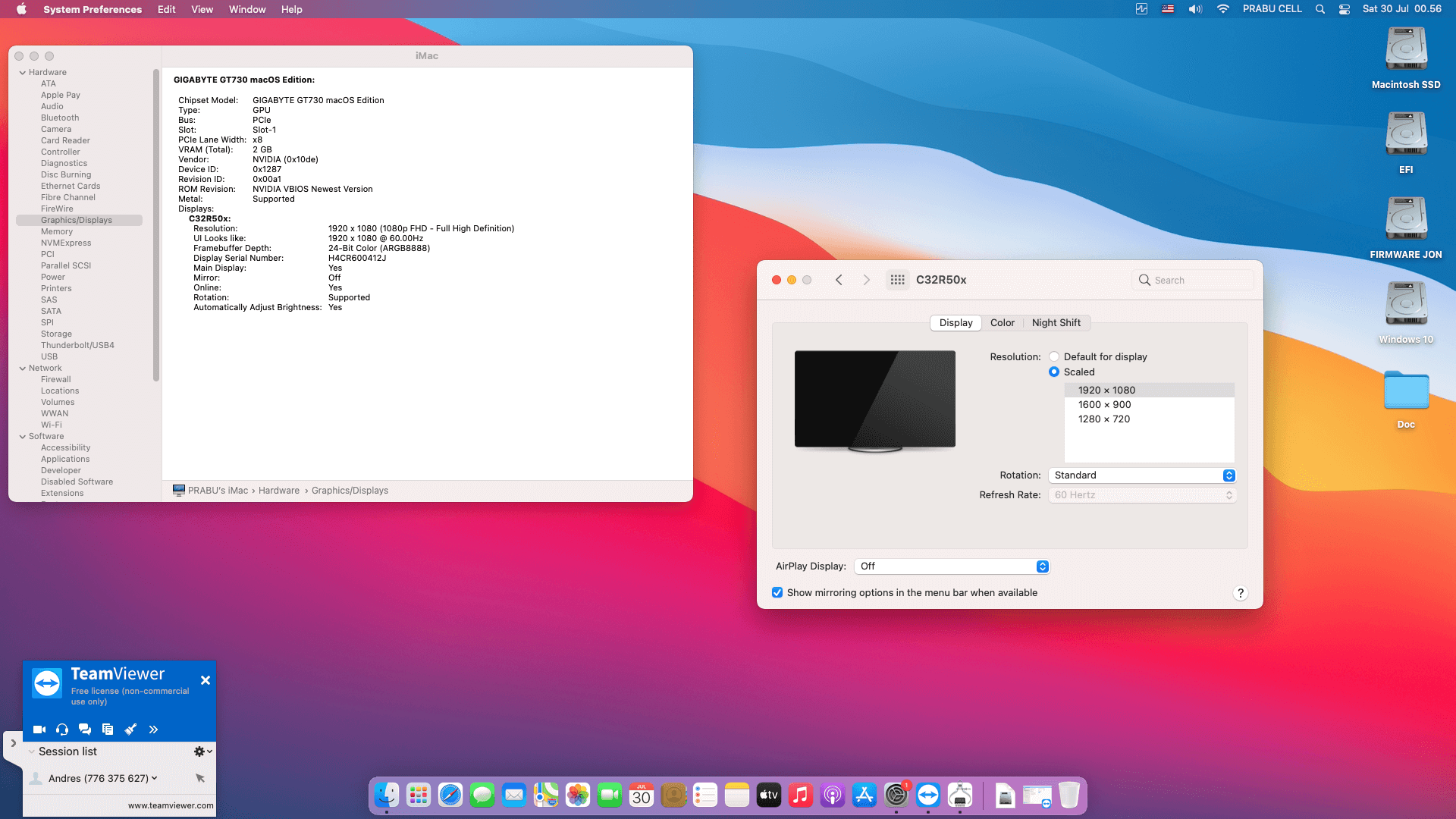 Asus ROG Strix B560 G Gaming Wifi + Intel Core i5 10400 + Gigabyte GT 730 (Kepler)   OpenCore 7