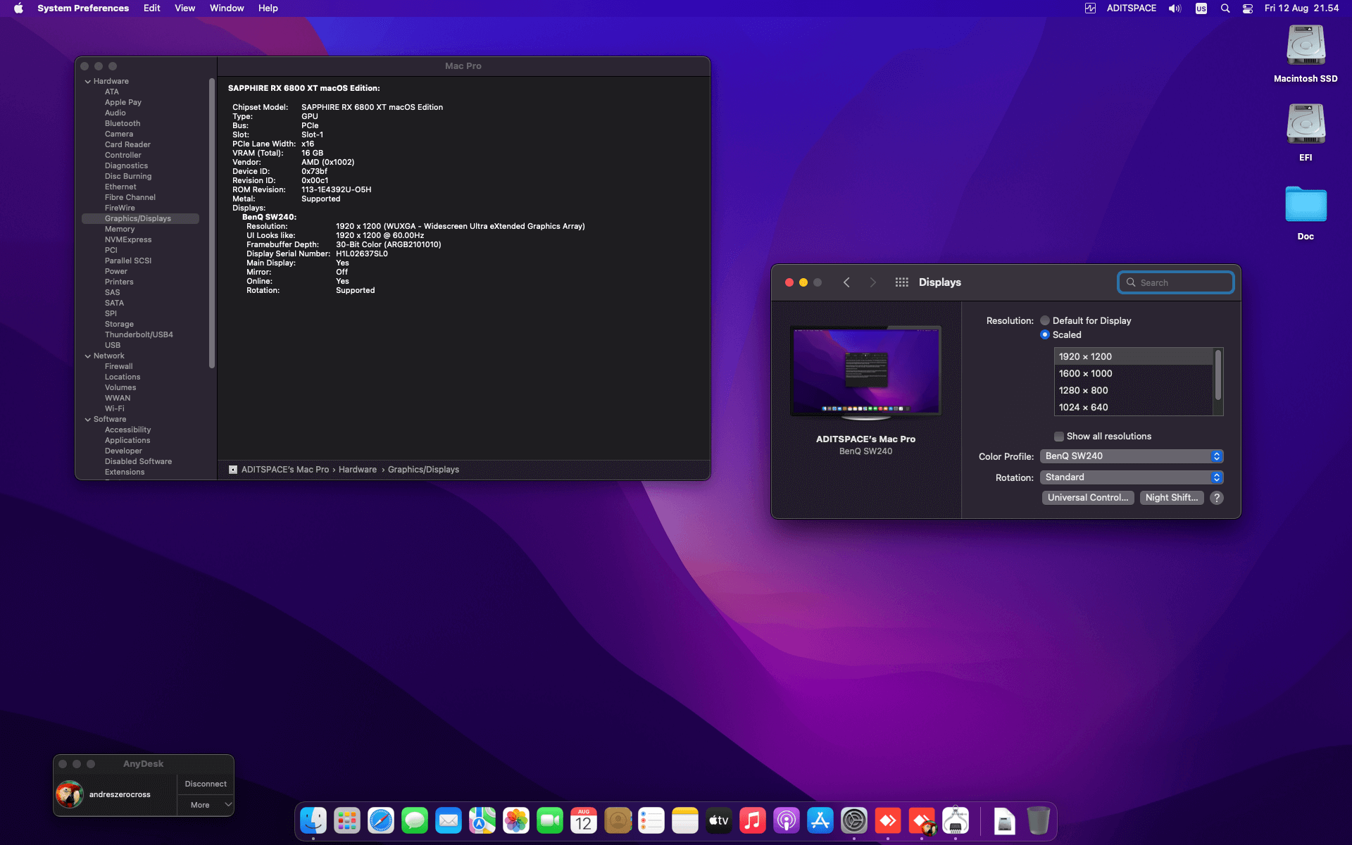 Asus prima Z690 P D4 + Intel Core i5 12600K + Sapphire RX 6800 XT   OpenCore 4