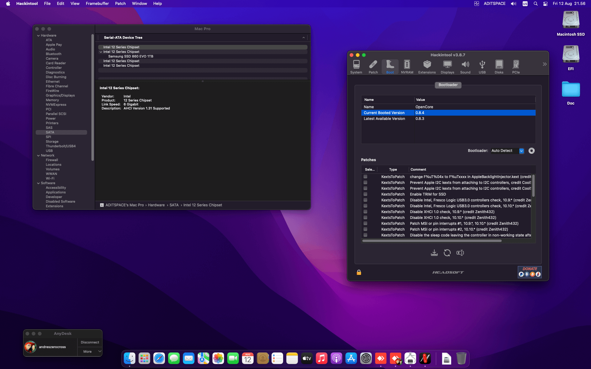 Asus prima Z690 P D4 + Intel Core i5 12600K + Sapphire RX 6800 XT   OpenCore 8