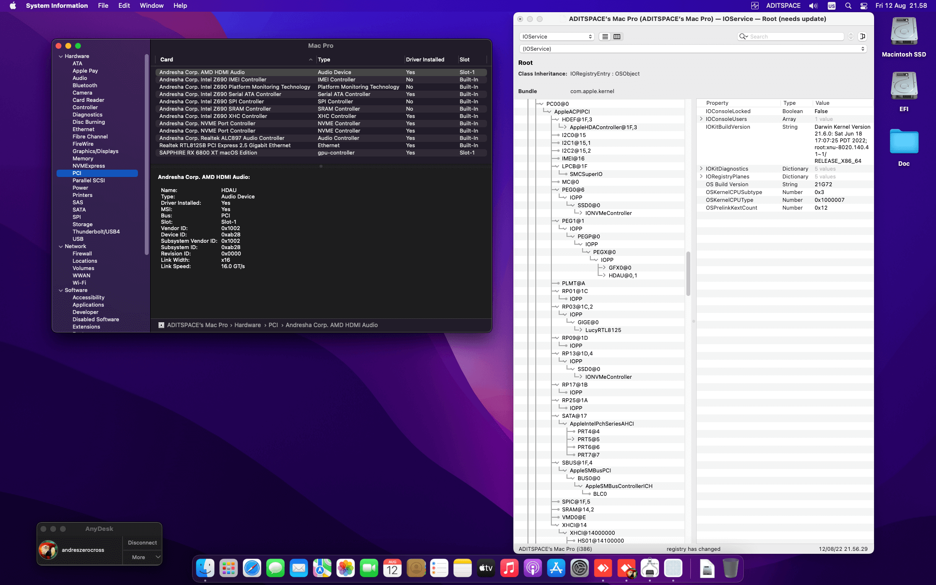Asus prima Z690 P D4 + Intel Core i5 12600K + Sapphire RX 6800 XT   OpenCore 9