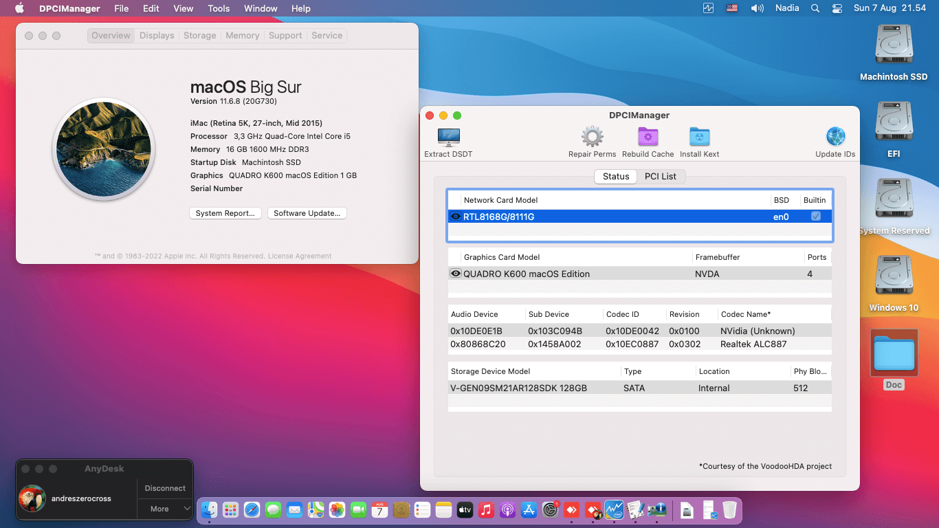 Gigabyte GA H81M DS2 + Intel Core i5 4590 + Nvidia Quadro K600   OpenCore 1