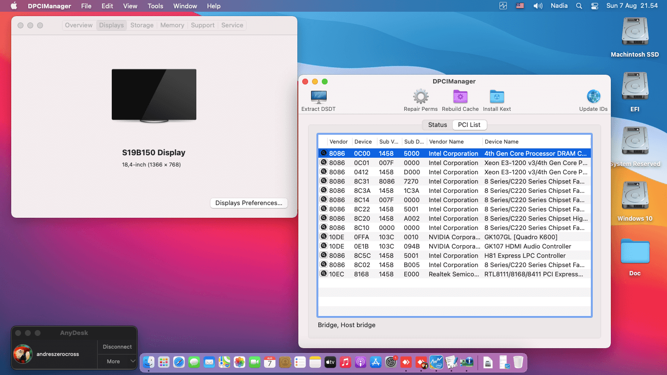 Gigabyte GA H81M DS2 + Intel Core i5 4590 + Nvidia Quadro K600   OpenCore 2