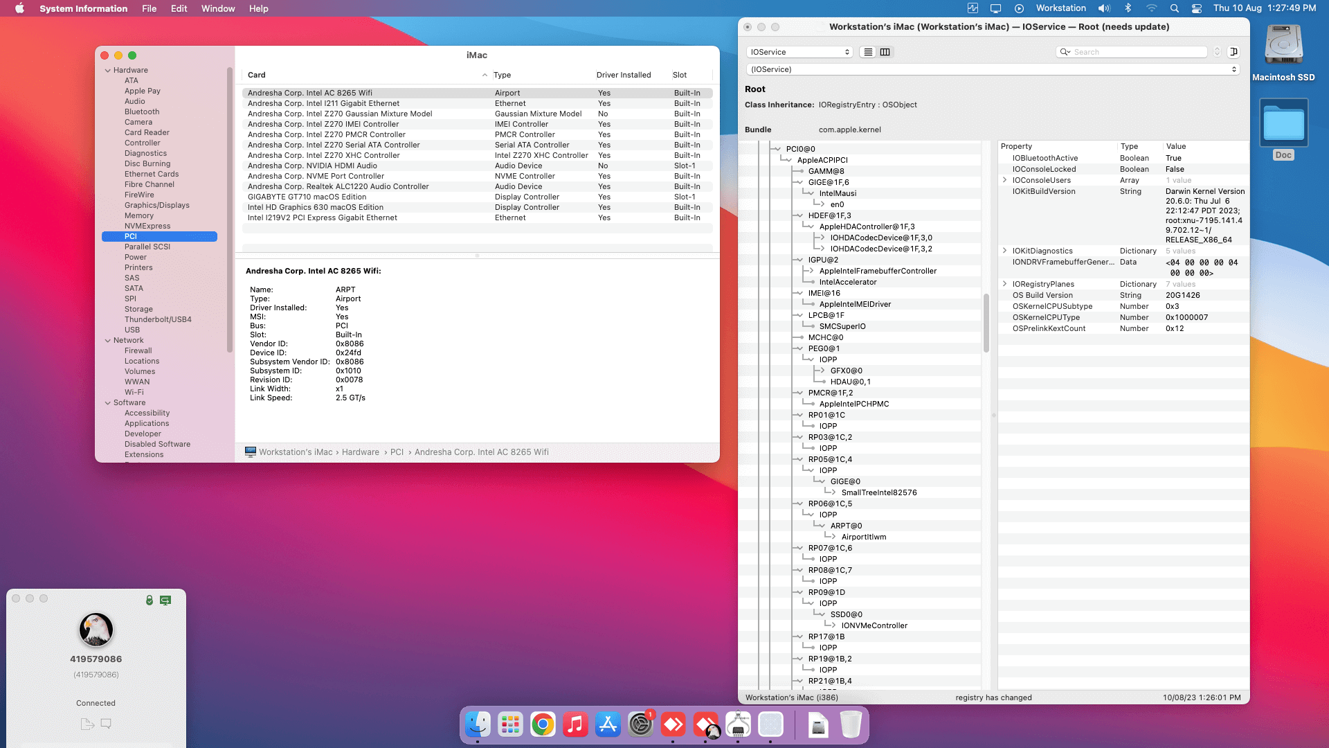 Gigabyte GA Z270N WIFI + Intel Core i7 7700 + Gigabyte GT 710   OpenCore 1