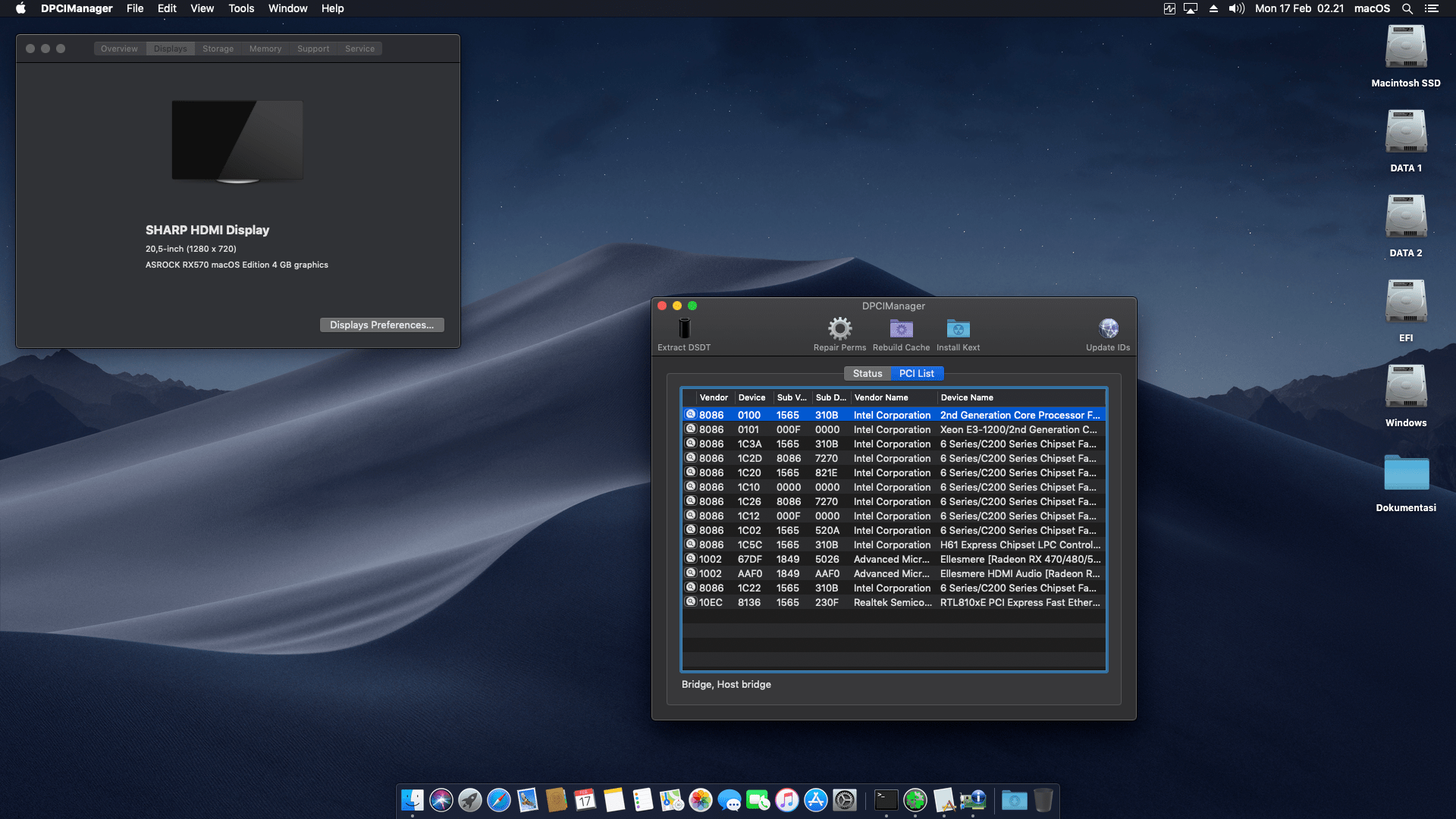 Biostar H61MLV3 + Intel Core i7 2600 + Asrock RX570 2