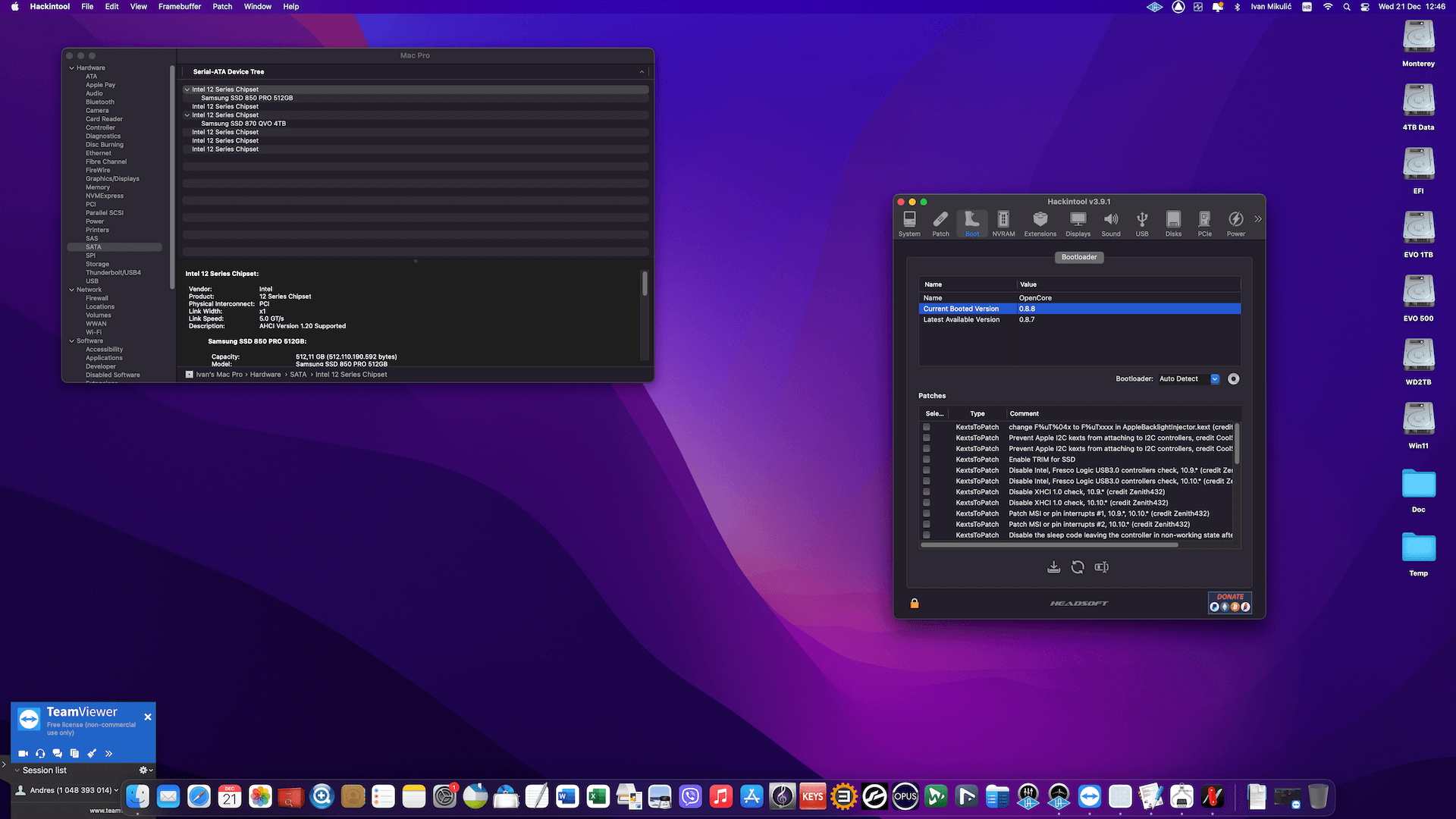 Asus ROG Maximus Z690 Hero + Intel Core i9 12900K + Sapphire RX 580 2nd   OpenCore 8