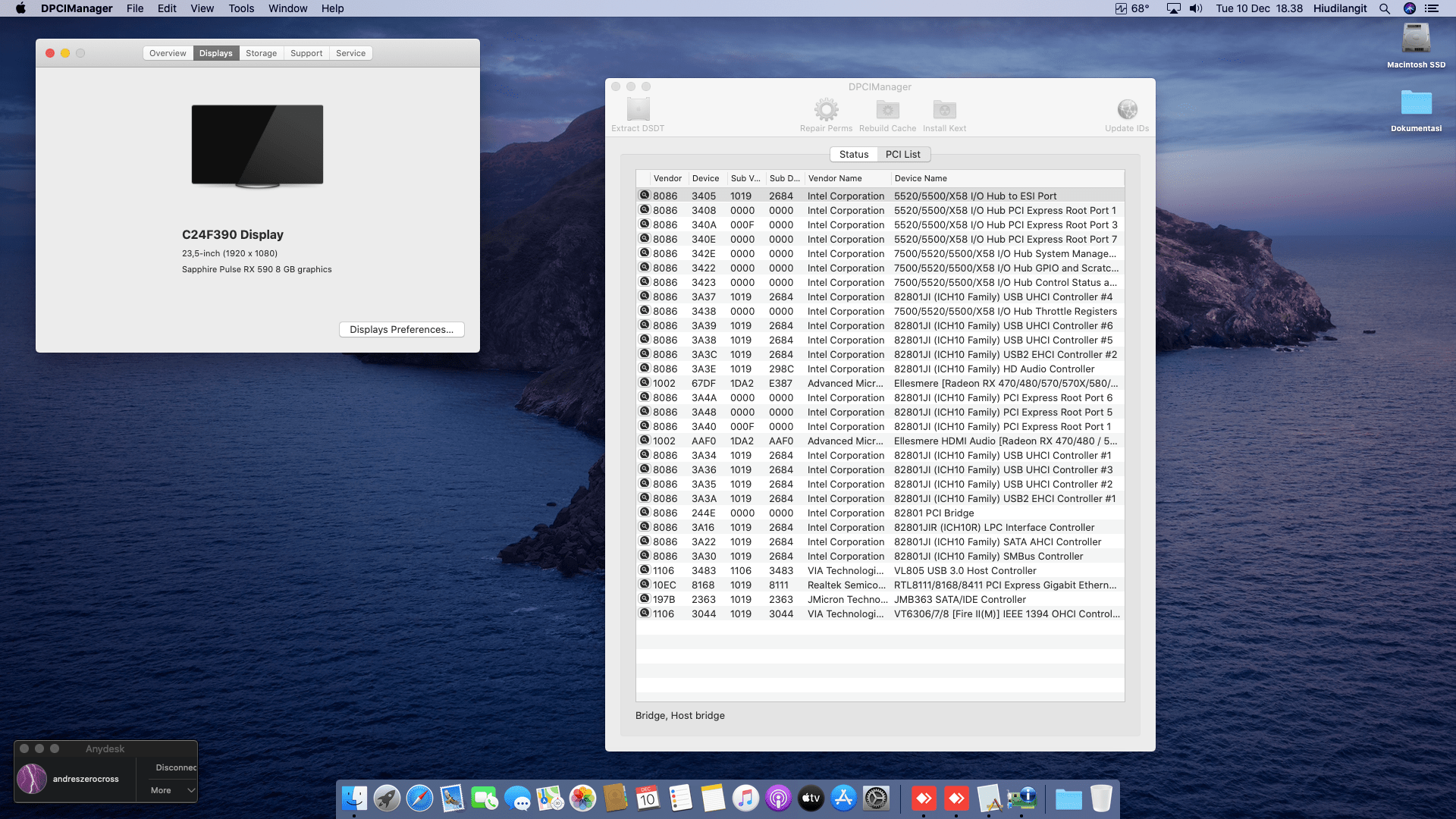 ECS X58B A3 SLI + i7 960 + Sapphire RX 590 2