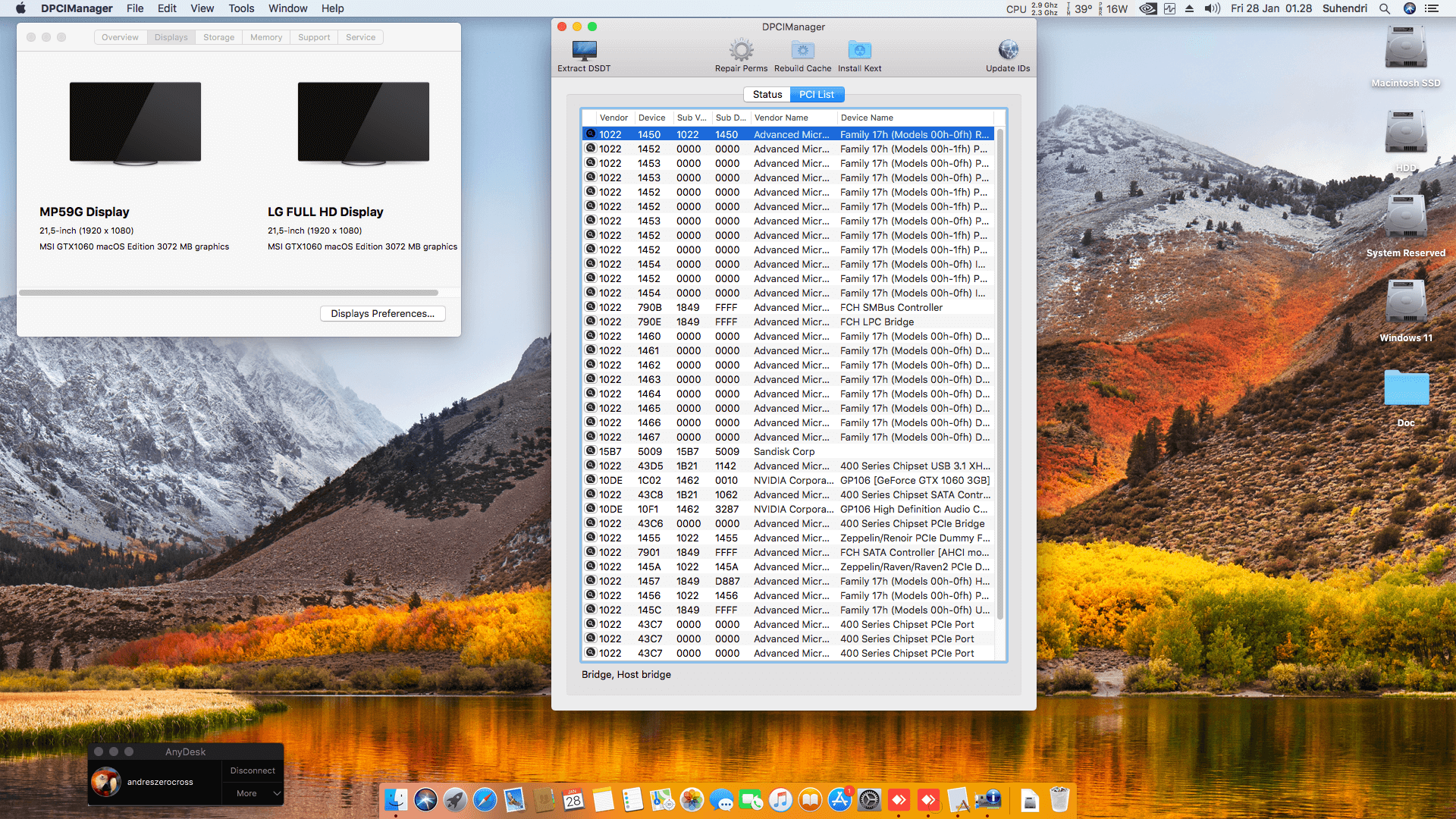 Asrock B450M HDV 4.0 + AMD Ryzen 5 1600 + MSI GTX 1060   OpenCore 2