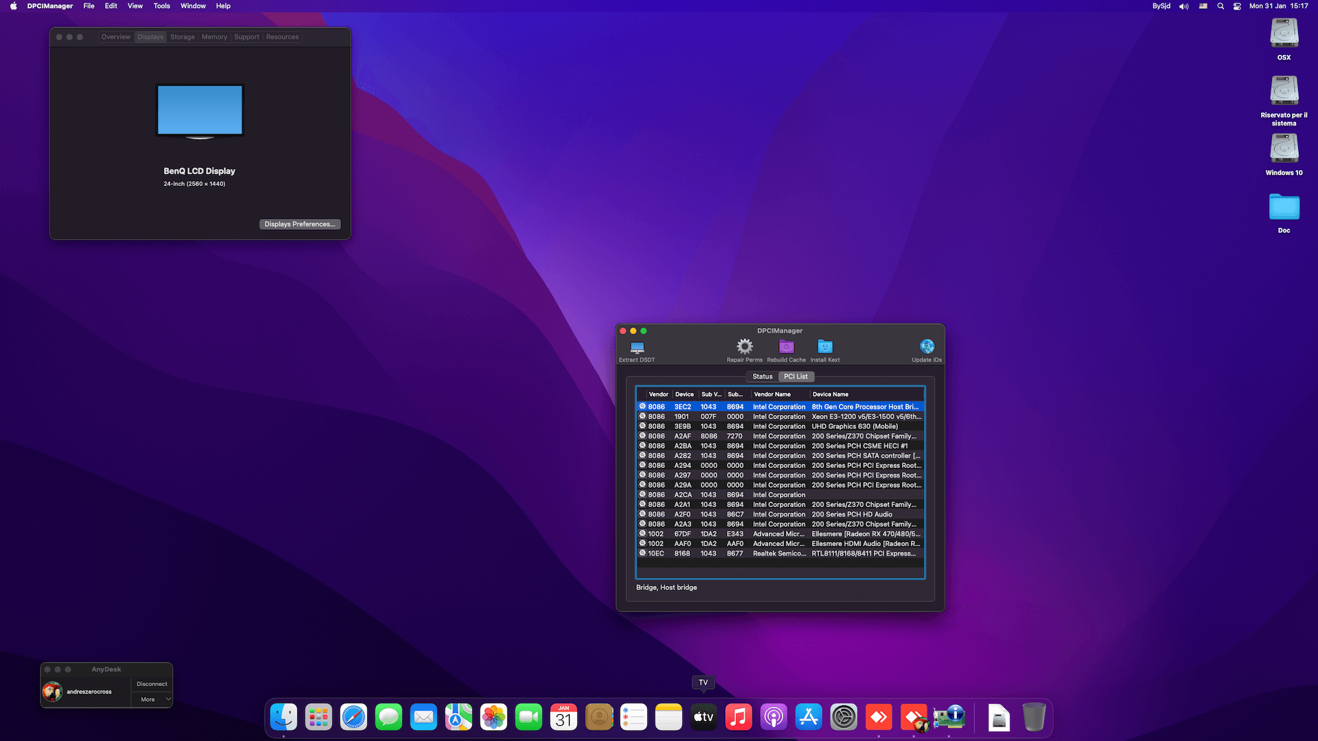 Asus Prime H310M A R2.0 + Intel Core i7 8700K + Sapphire RX 570   OpenCore 2