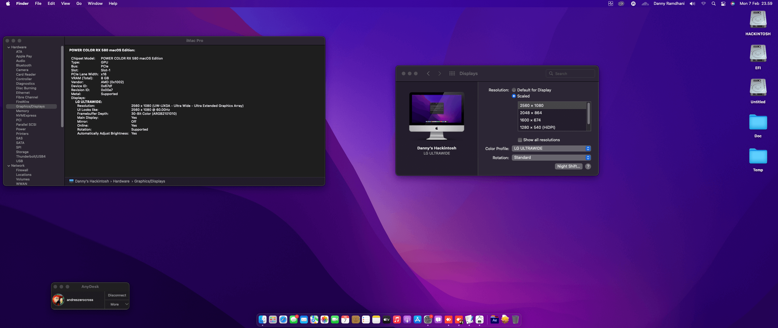 Gigabyte GA B85M D3H + Intel Core i7 4790 + Power Color RX 580   OpenCore 4