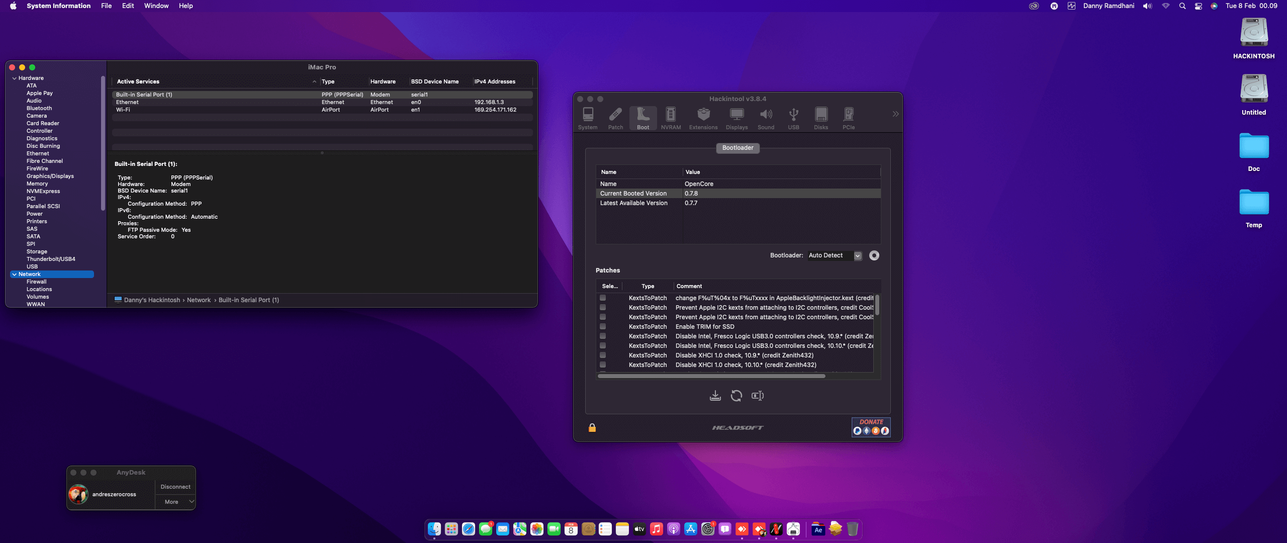 Gigabyte GA B85M D3H + Intel Core i7 4790 + Power Color RX 580   OpenCore 7