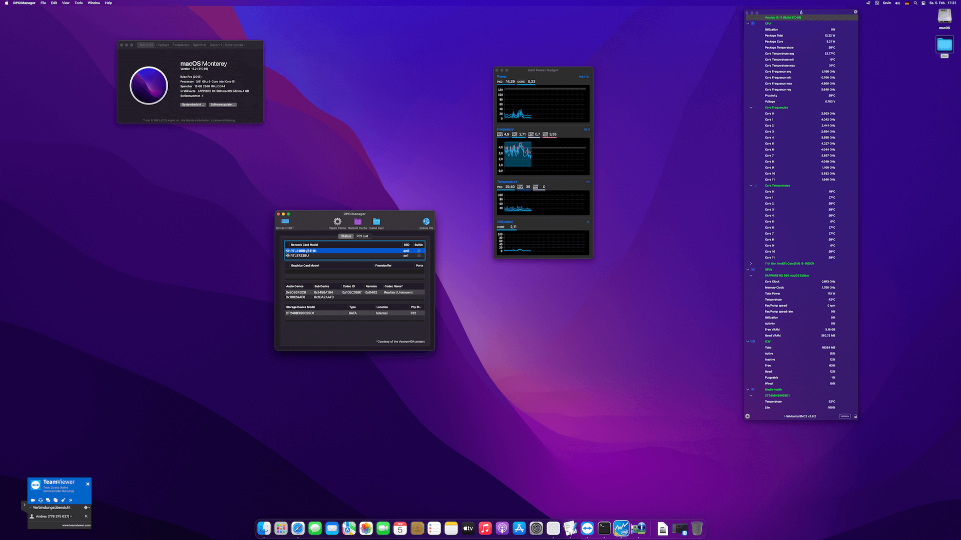 Gigabyte H510M S2H V2 + Intel Core i5 11600K + Sapphire RX 580   OpenCore 1
