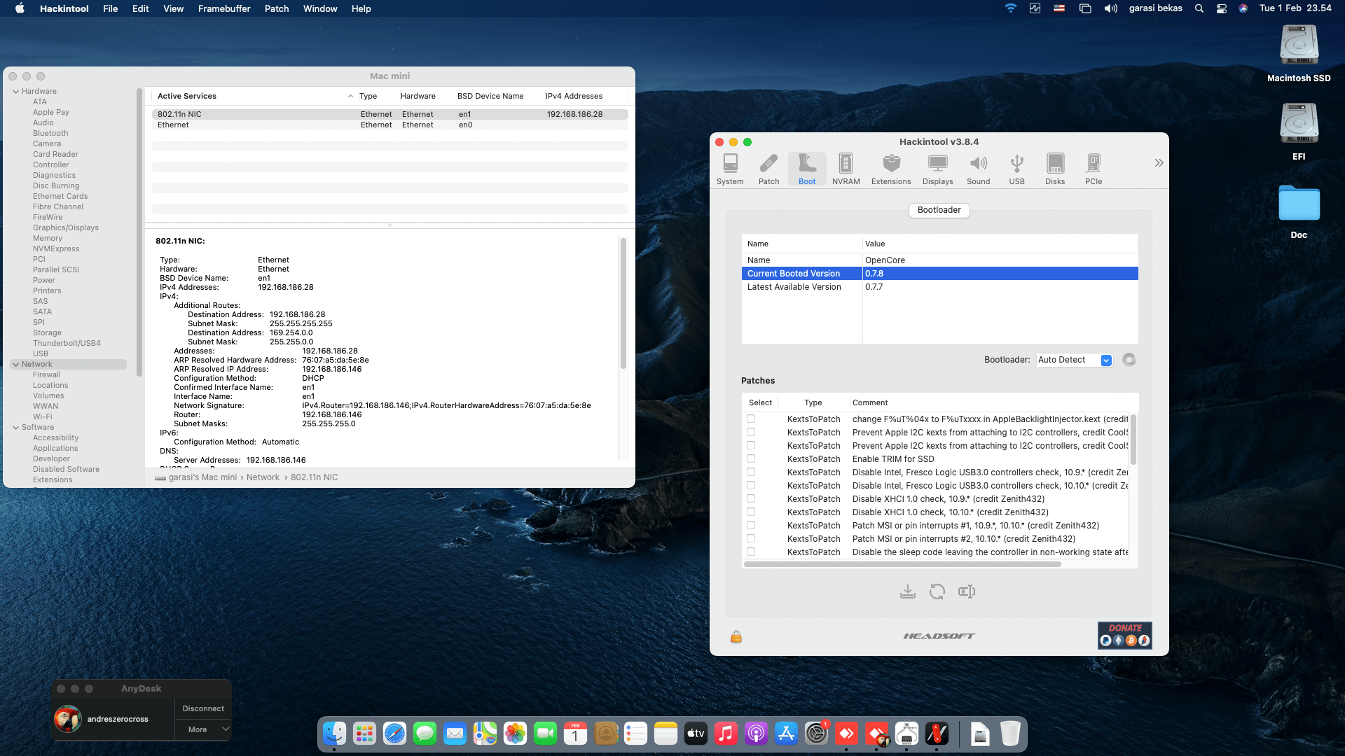 Jetway TiB85MG + Intel Core i3 4130   OpenCore 8
