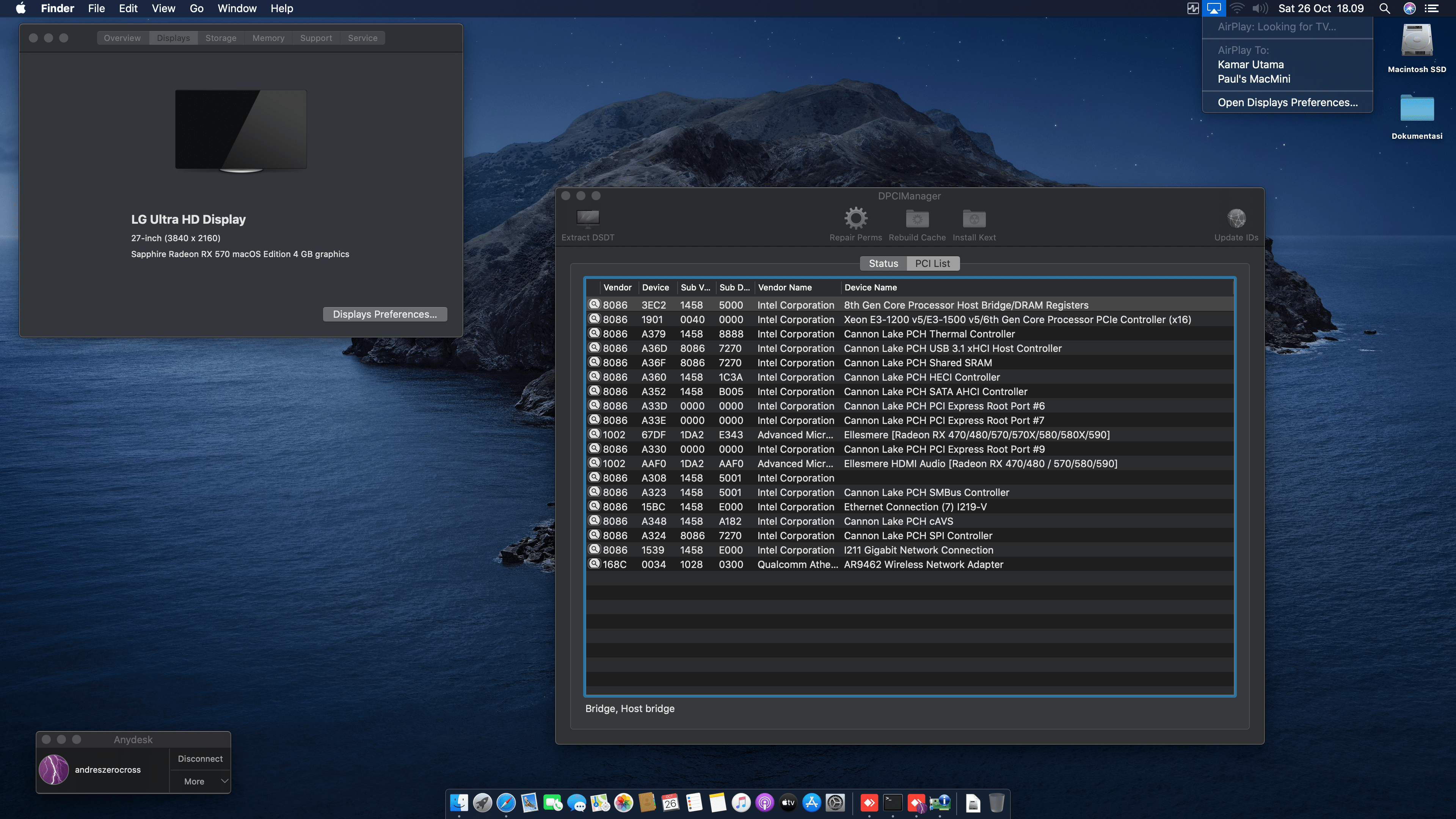 Gigabyte B360N Wifi + Intel Core i5 9400F + Sapphire RX 570 2