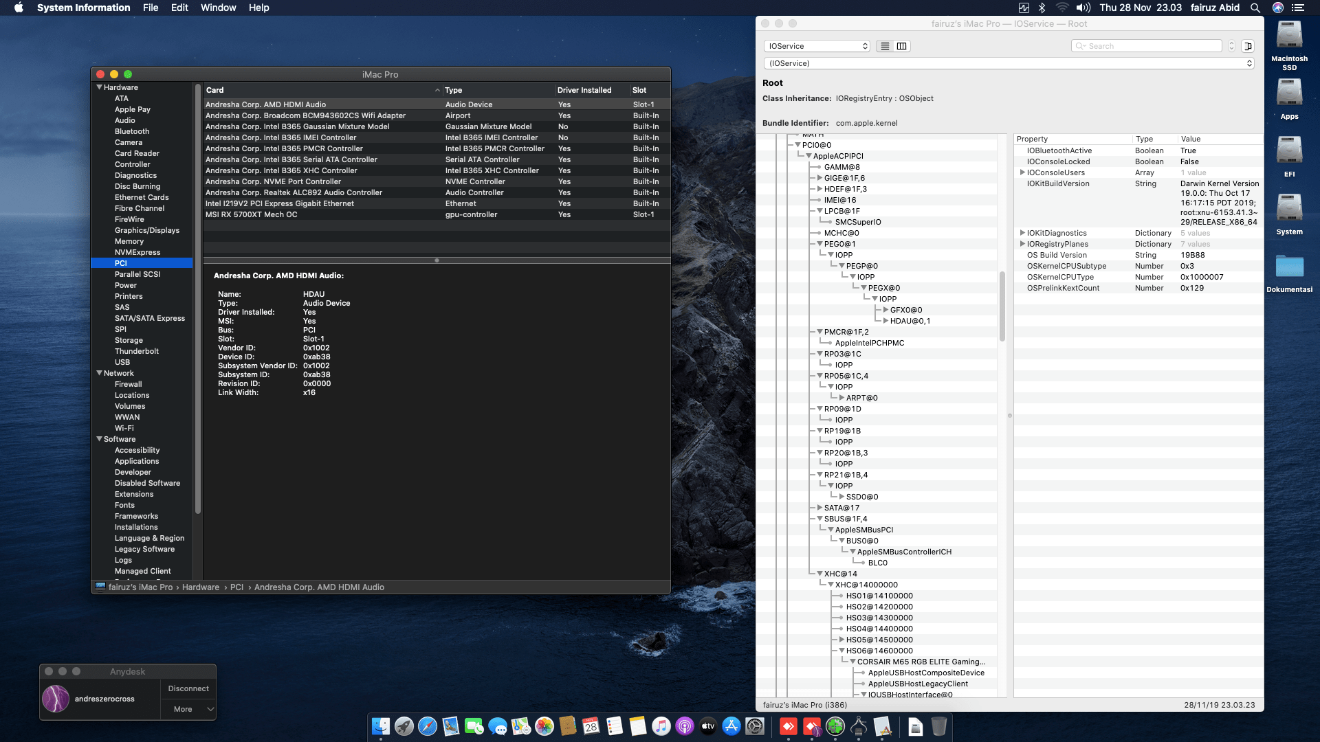 Gigabyte B365 M Aorus Elite + Intel Core i9 9900KF + MSI RX 5700XT 9