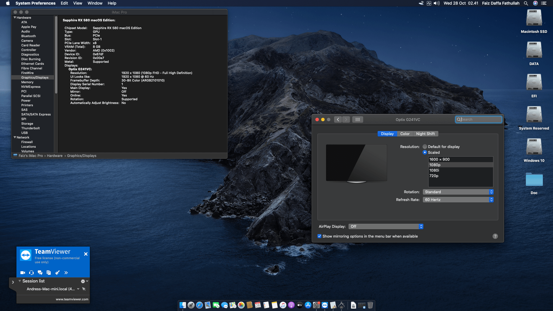 Gigabyte GA A320M S2H + AMD Ryzen 5 3400G + Sapphire RX 580   OpenCore 4