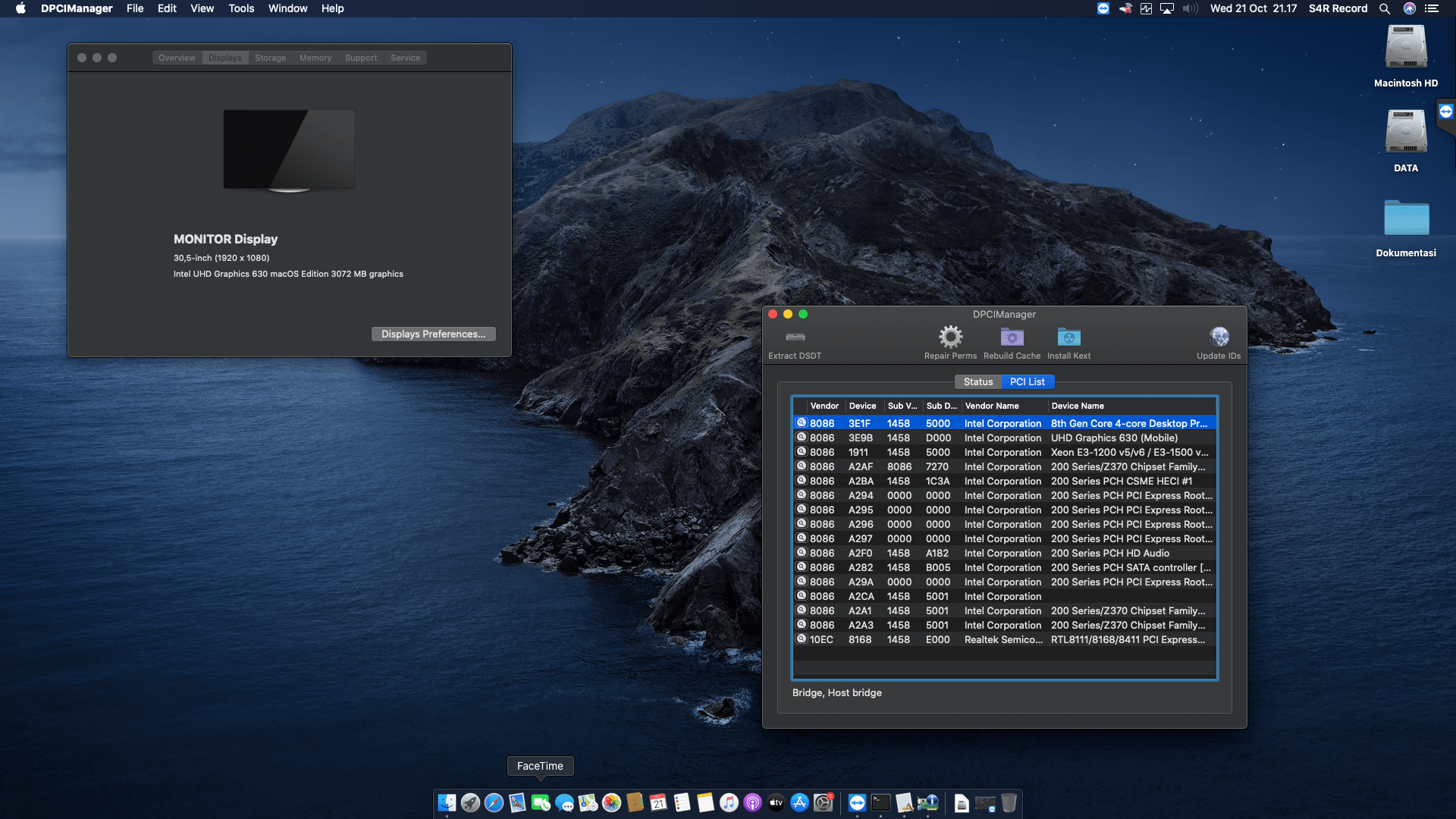 Gigabyte GA H310M H 2.0 + Intel Core i3 8100   OpenCore 2
