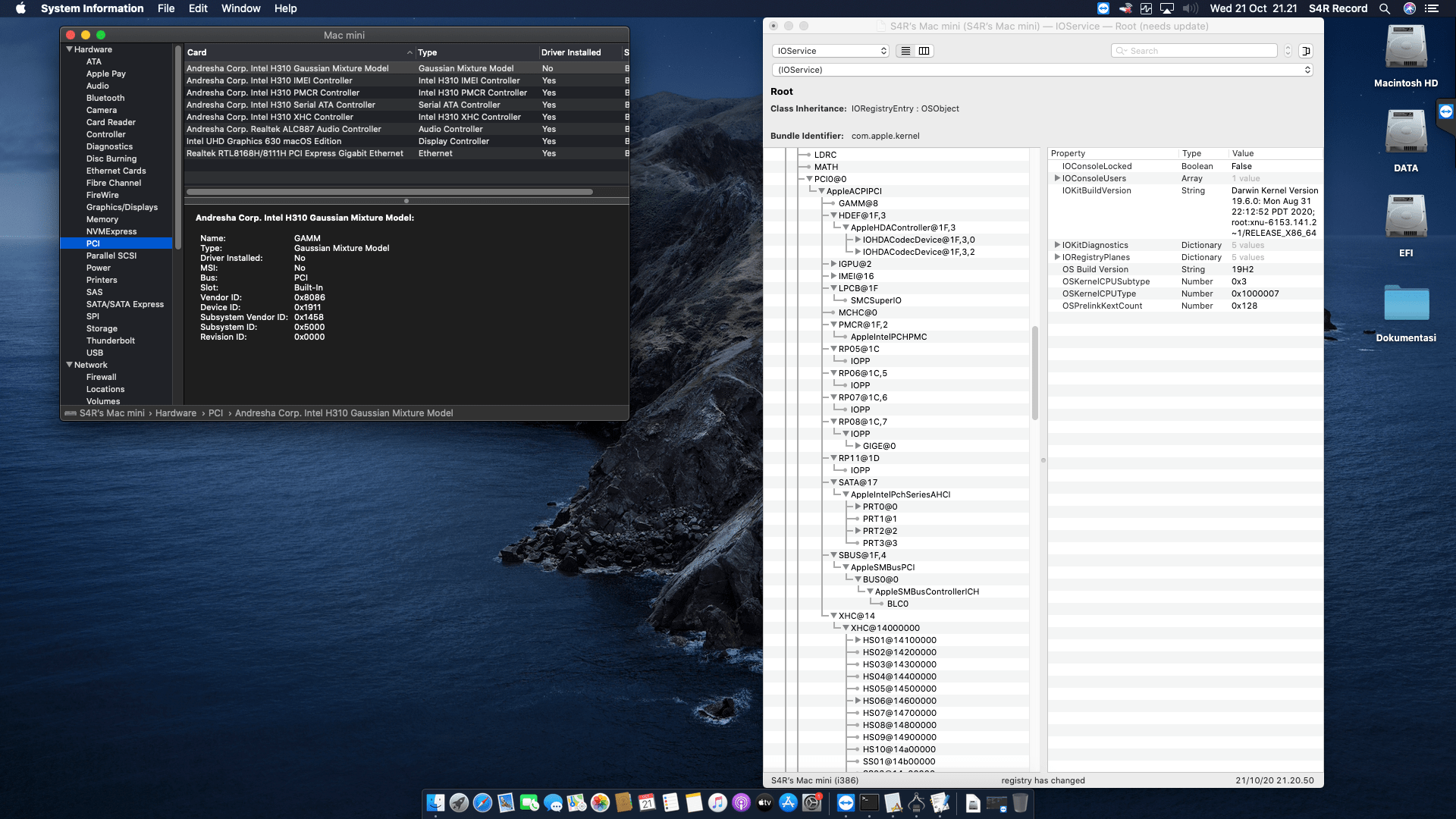 Gigabyte GA H310M H 2.0 + Intel Core i3 8100   OpenCore 8