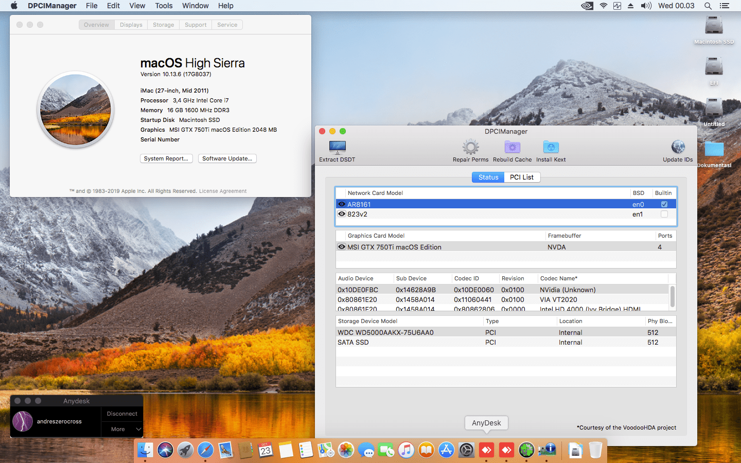 Gigabyte GA Z77X D3H + Intel Core i7 2600 + MSI GTX 750Ti 1