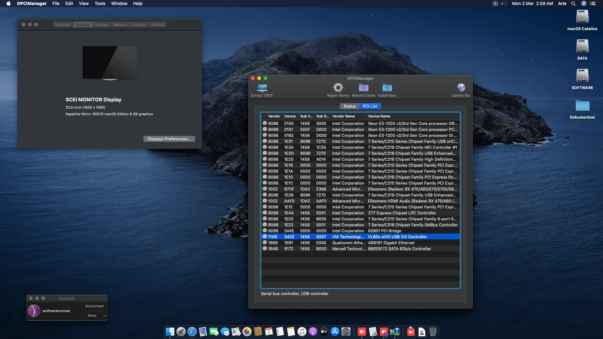 Gigabyte GA Z77X D3H + Intel Core i7 3770 + Sapphire Nitro+ RX 570 2
