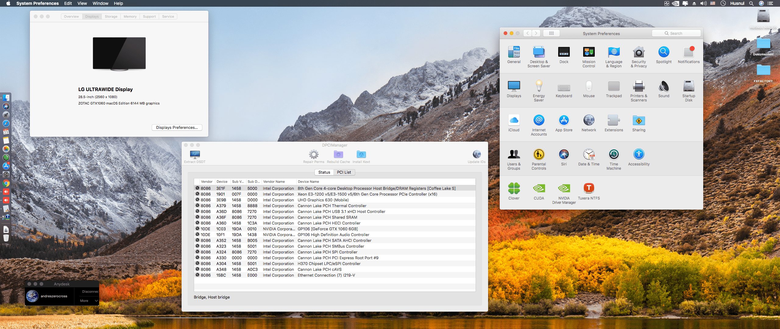 Gigabyte H370 Aorus Gaming 3 + Intel Core i3 8100 + Zotac GTX 1060 2