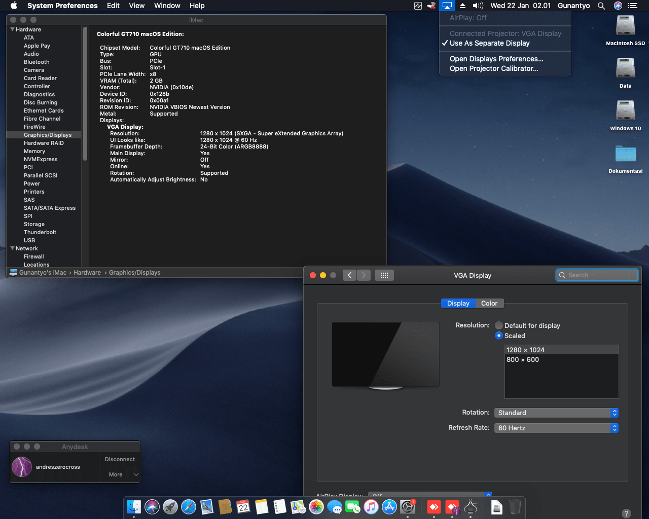 Gigabyte H61M DS2 + Intel Core i5 3470 + Colorful GT710 6