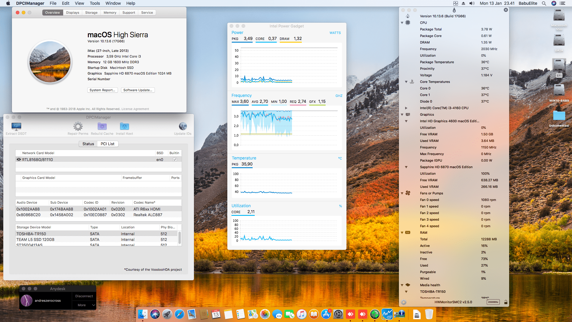Gigabyte H81M DS2 + Intel Core i3 4160 + Sapphire HD 6870 2