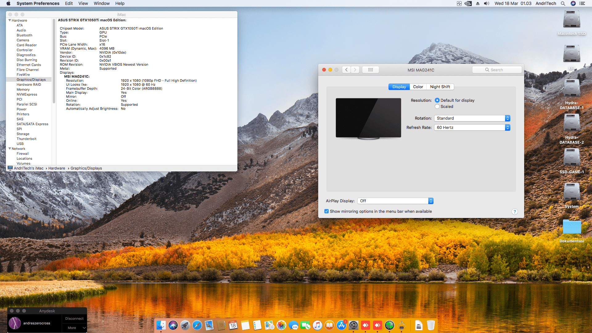 Gigabyte Z390 Aorus Master + Intel Core i9 9900K + Asus ROG Strix GTX 1050Ti 6