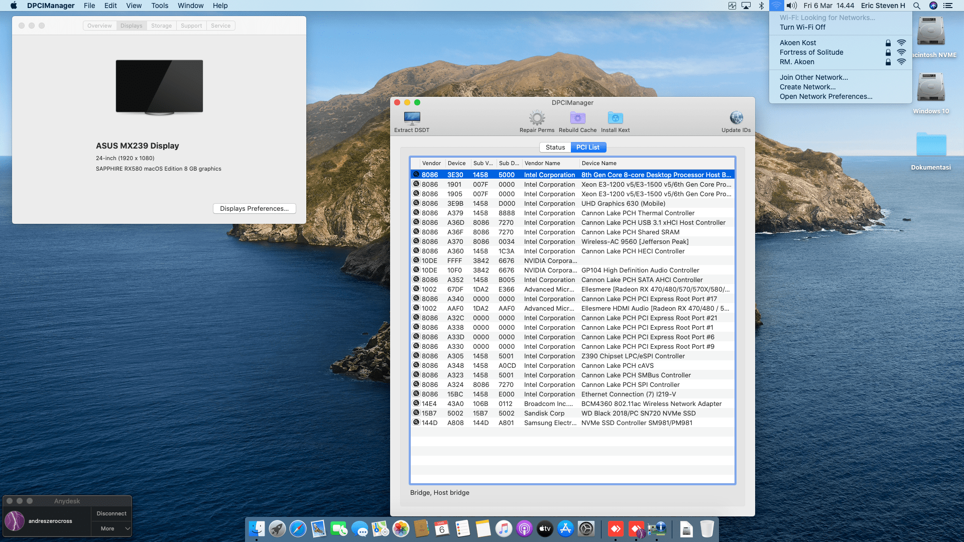 Gigabyte Z390 Aorus Master + Intel Core i9 9900KS + Sapphire RX 580 2