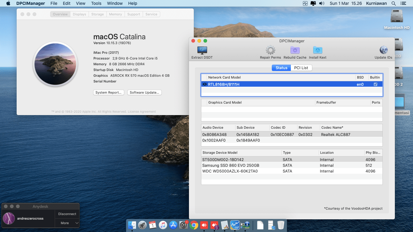 Gigabyte Z390 UD + Intel Core i5 9400F + Asrock RX 570 1