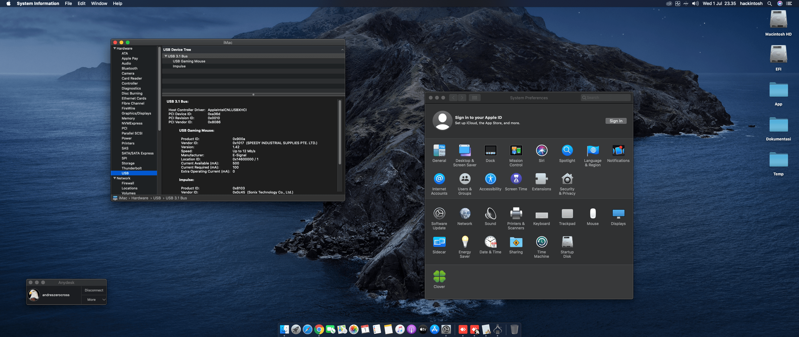 Gigabyte Z390 UD + Intel Core i5 9400F + Power Color RX 580 3