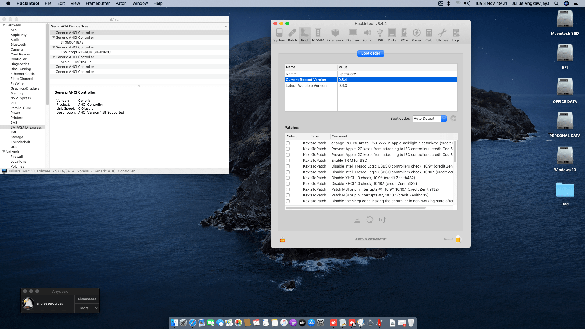 Gigabyte Z490 UD + Intel Core i7 10700 + Sapphire Radeon RX 5500XT   OpenCore 8