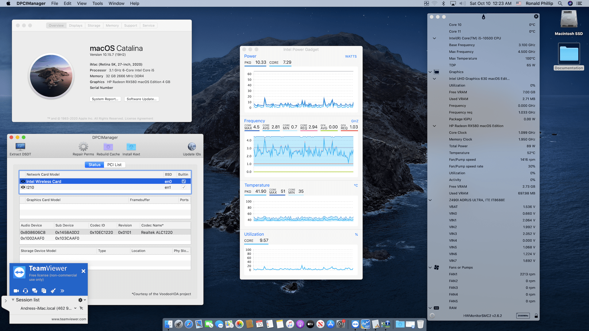 Gigabyte Z490I Aorus Ultra + Intel Core i5 10500 + HP AMD RX 580   OpenCore 1