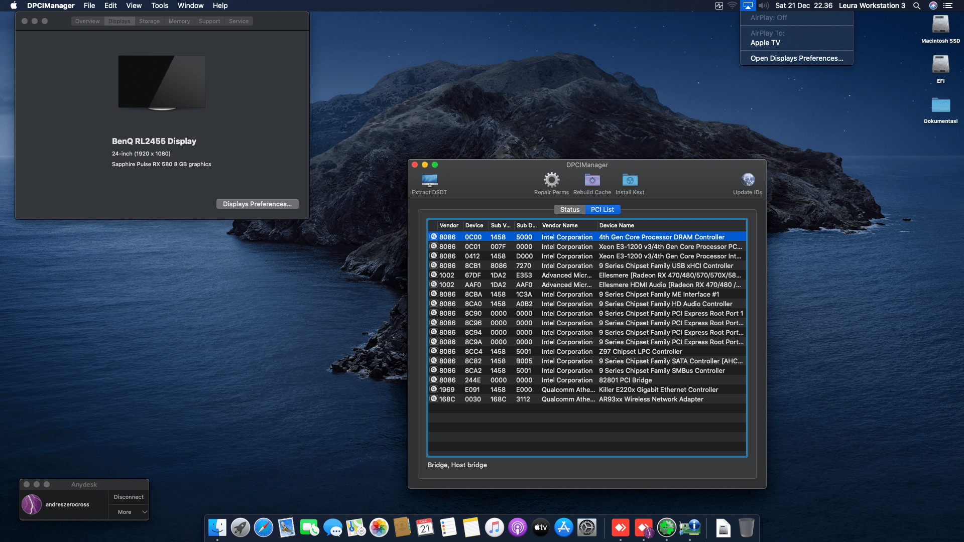 Gigabyte Z97X Gaming 3 + Intel Core i7 4790 + Sapphire RX 580 2