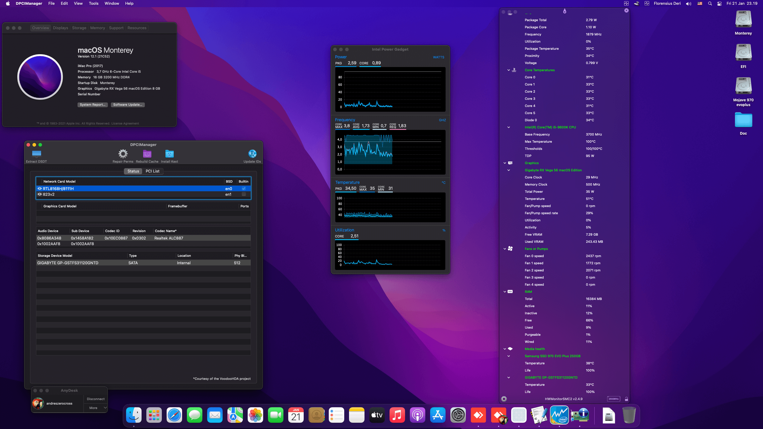 Gigabyte Z390 UD + Intel Core i5 9600K + Gigabyte Vega 56   OpenCore 1