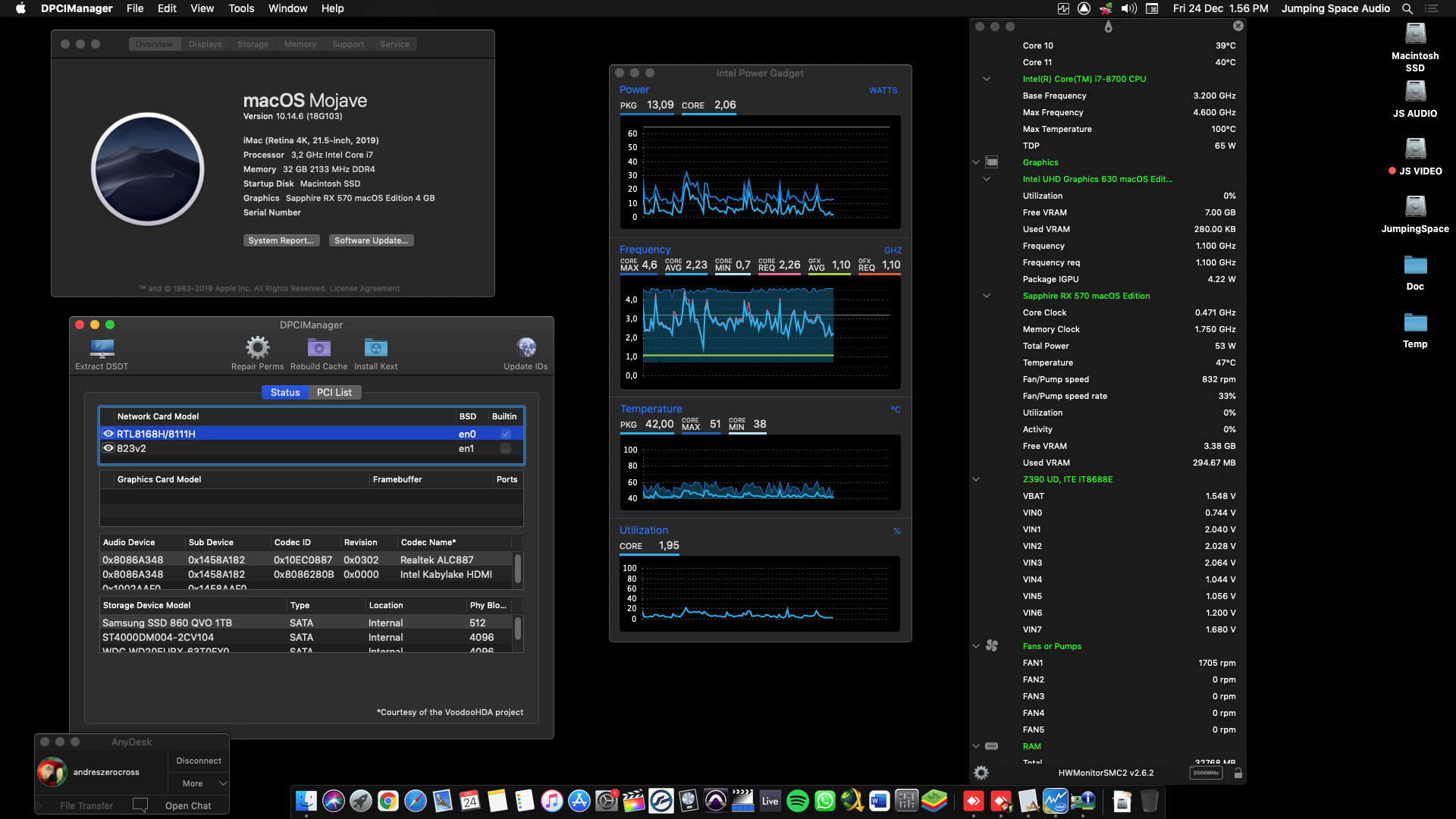 Gigabyte Z390 UD + Intel Core i7 8700 + Sapphire RX 570   OpenCore 1
