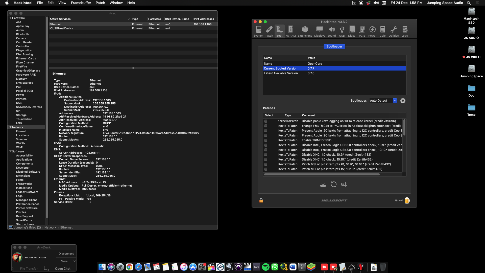 Gigabyte Z390 UD + Intel Core i7 8700 + Sapphire RX 570   OpenCore 8