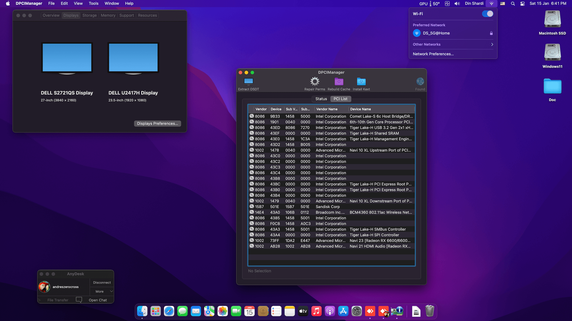 Gigabyte Z590 Aorus Elite + Intel Core i9 10850K + Sapphire RX 6600 OpenCore 2