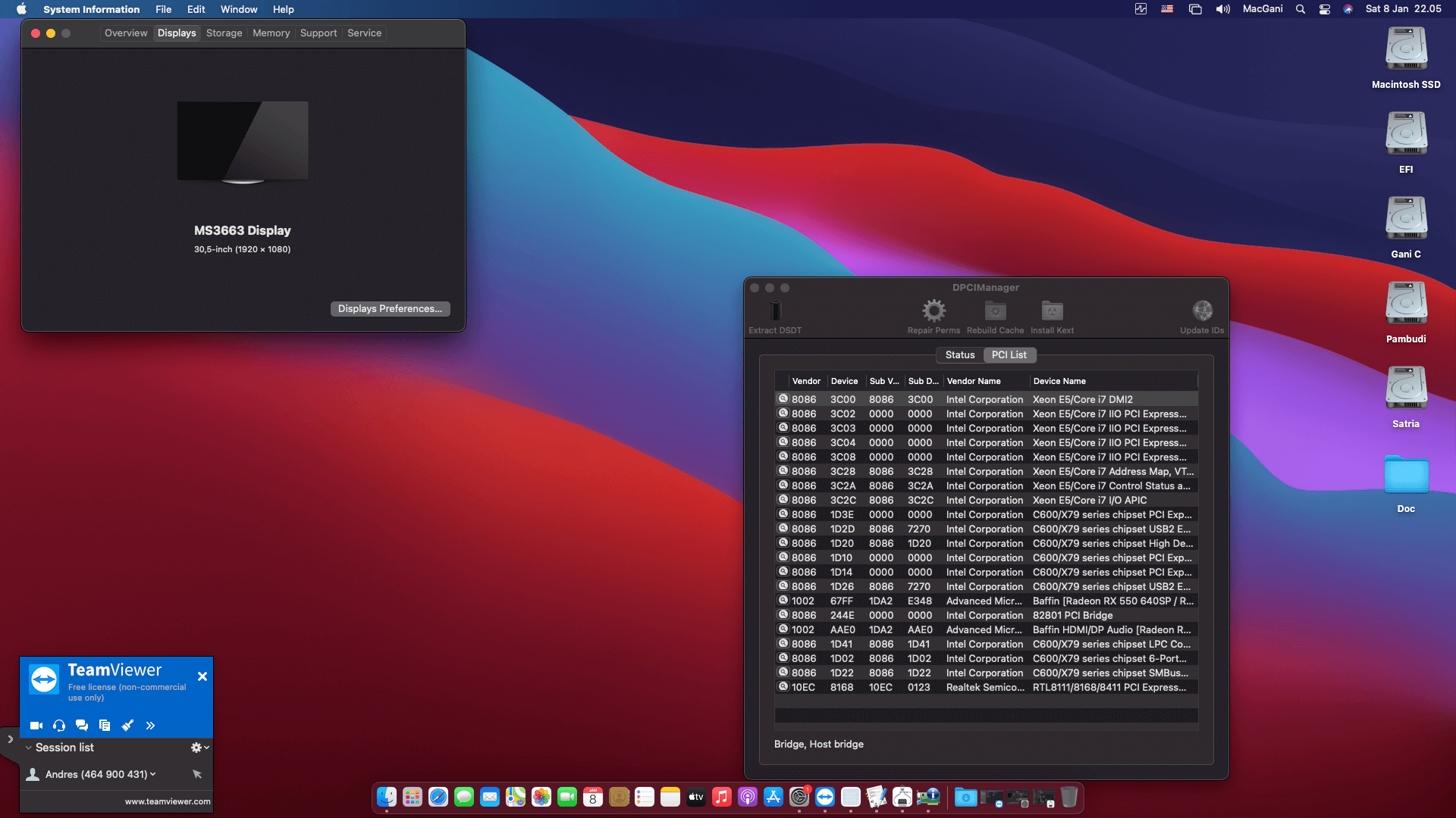 Kllisre X79 V2.72A  + Intel Xeon E5 2689 + Sapphire RX 560 2nd   OpenCore 2